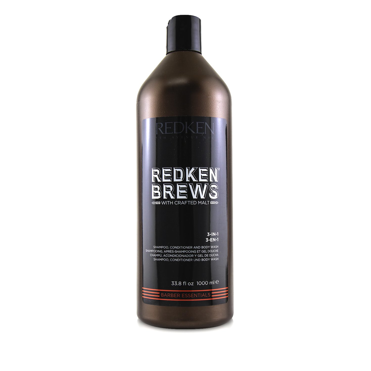 Redken Brews 3-in-1 Shampoo, Conditioner and Body Wash 1000ml/33.8oz