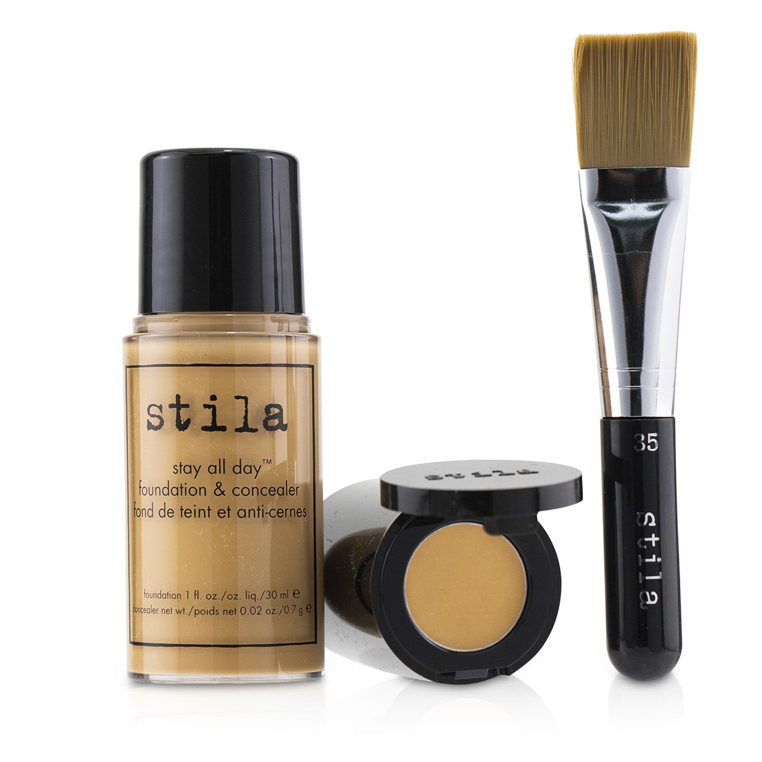 Stila Stay All Day Foundation, Concealer & Brush Kit 2pcs