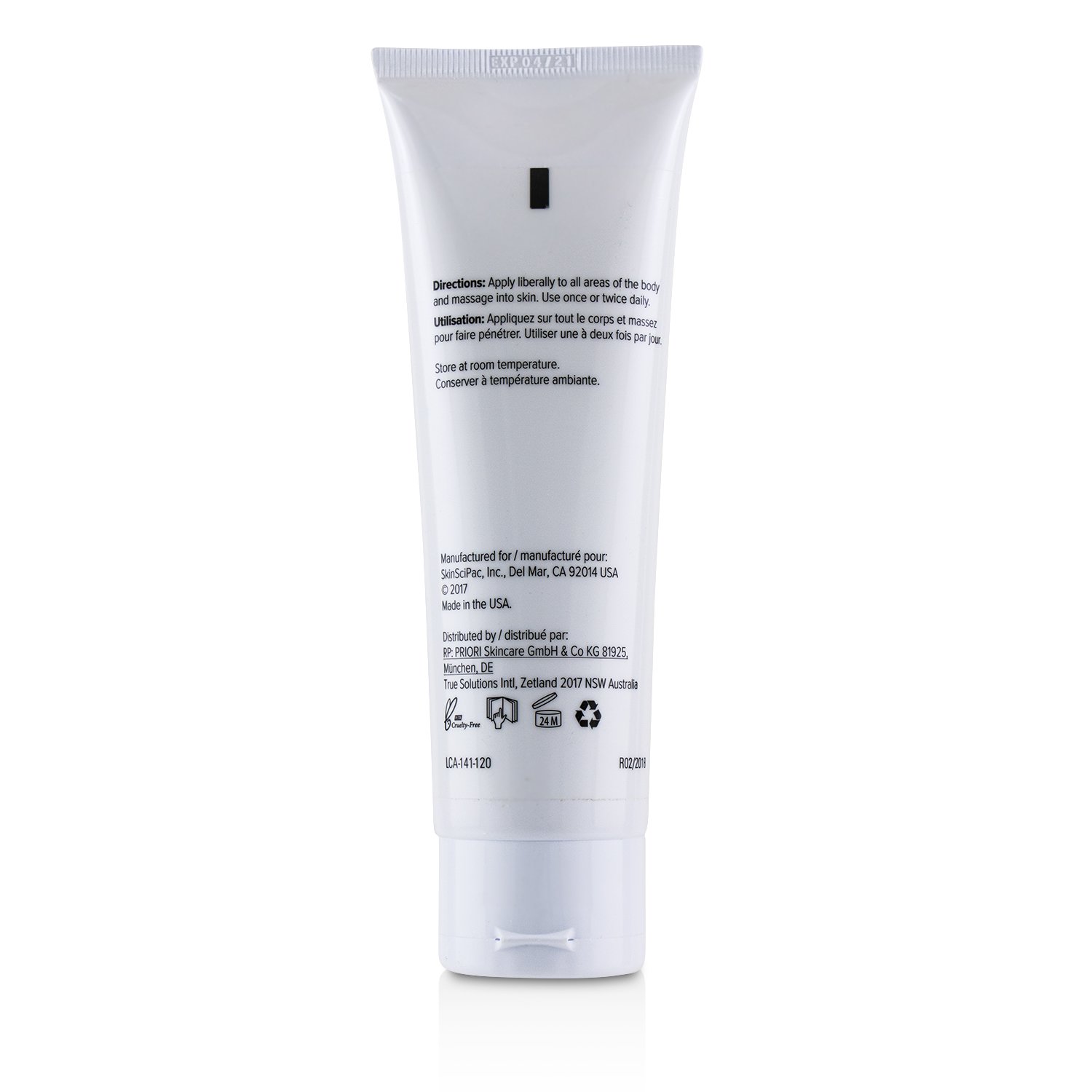 Priori LCA fx141 - Восстанавливающее Средство для Рук и Тела (Без Коробки) 120ml/4oz