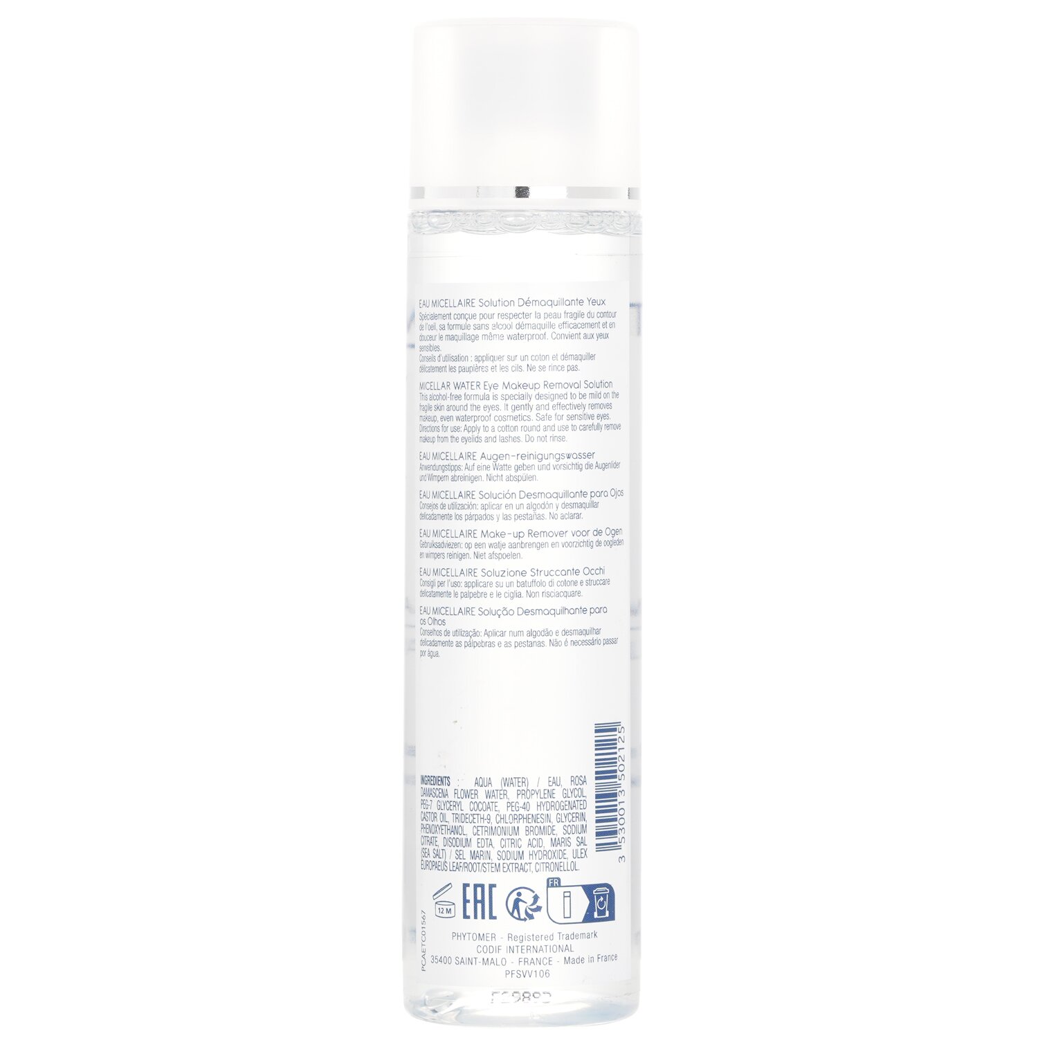Phytomer Micellar Water Eye Makeup Removal Solution 150ml/5oz