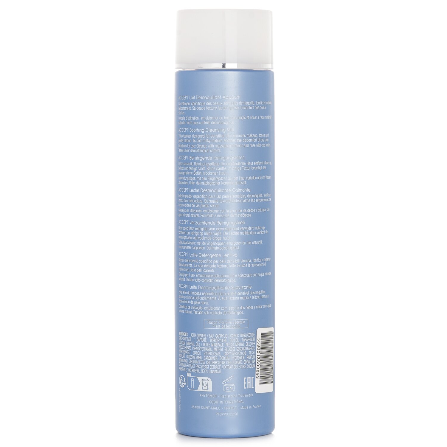 Phytomer Accept Soothing Cleansing Milk 250ml/8.4oz