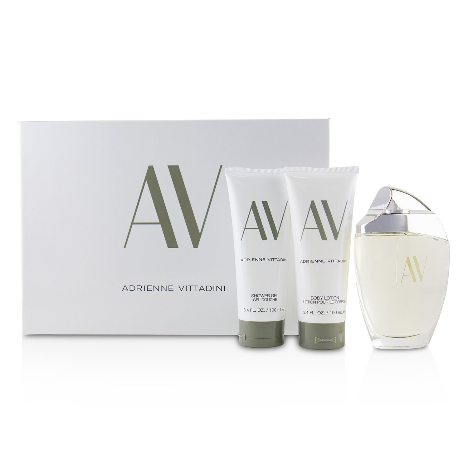 Adrienne Vittadini AV Coffret:Eau De Parfum Spray 90ml/3oz + Body Lotion 100ml/3.4oz + Shower Gel100 ml 3pcs