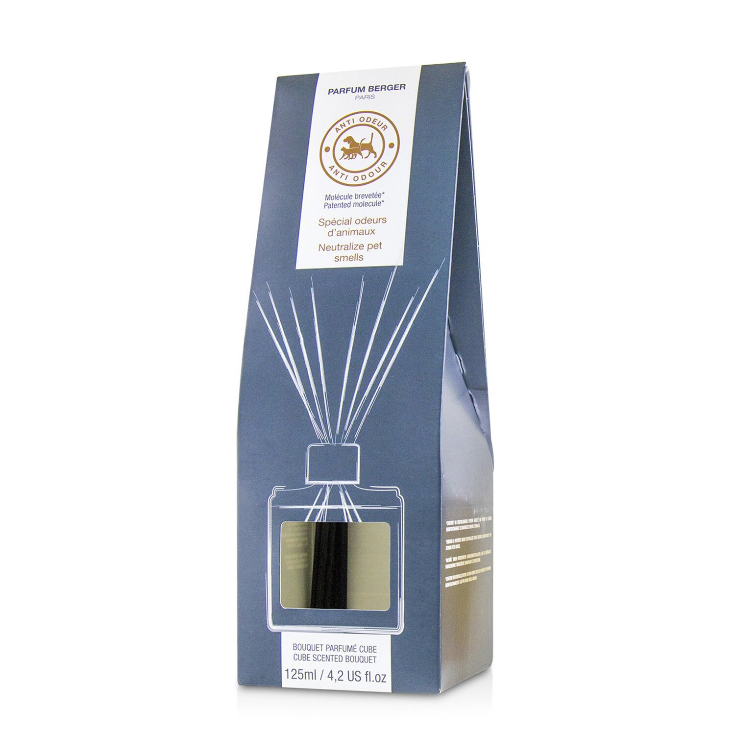 Lampe Berger (Maison Berger Paris) Functional Cube Scented Bouquet - Neutralize Pet Smells (Floral and Zesty) 125ml/4.2oz