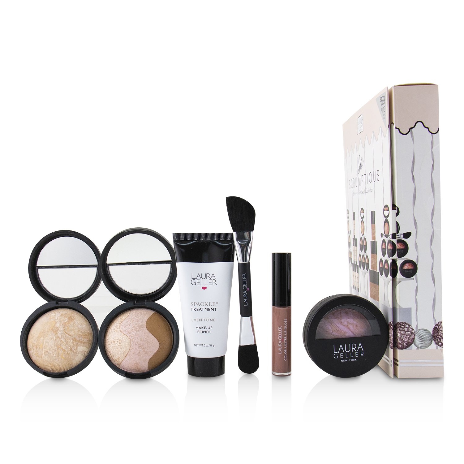 Laura Geller So Scrumptious 6 Piece Full Size Beauty Collection 6pcs