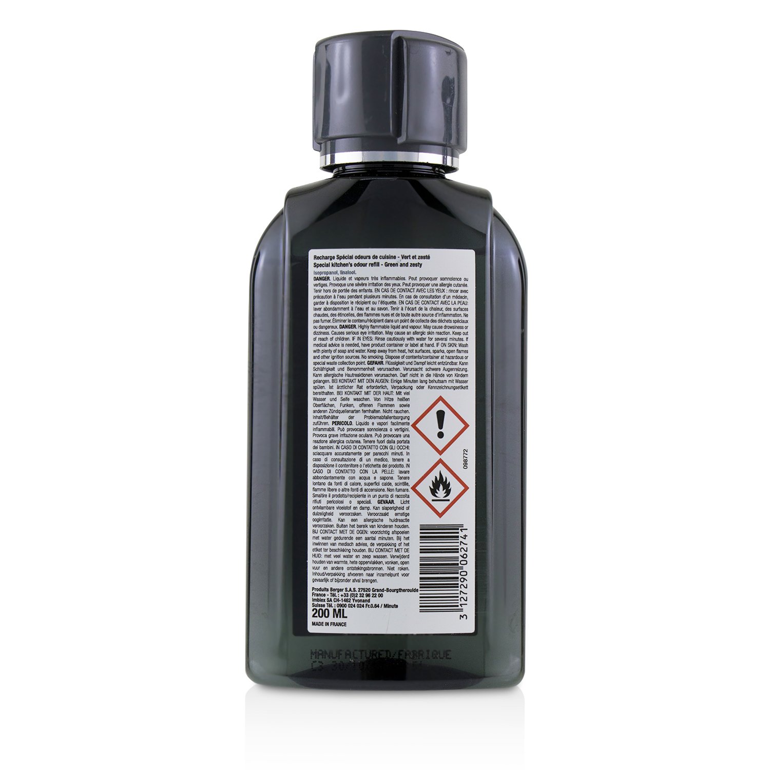 Lampe Berger (Maison Berger Paris) Functional Bouquet Refill - Neutralize Kitchen Smells (Green and Zesty) 200ml