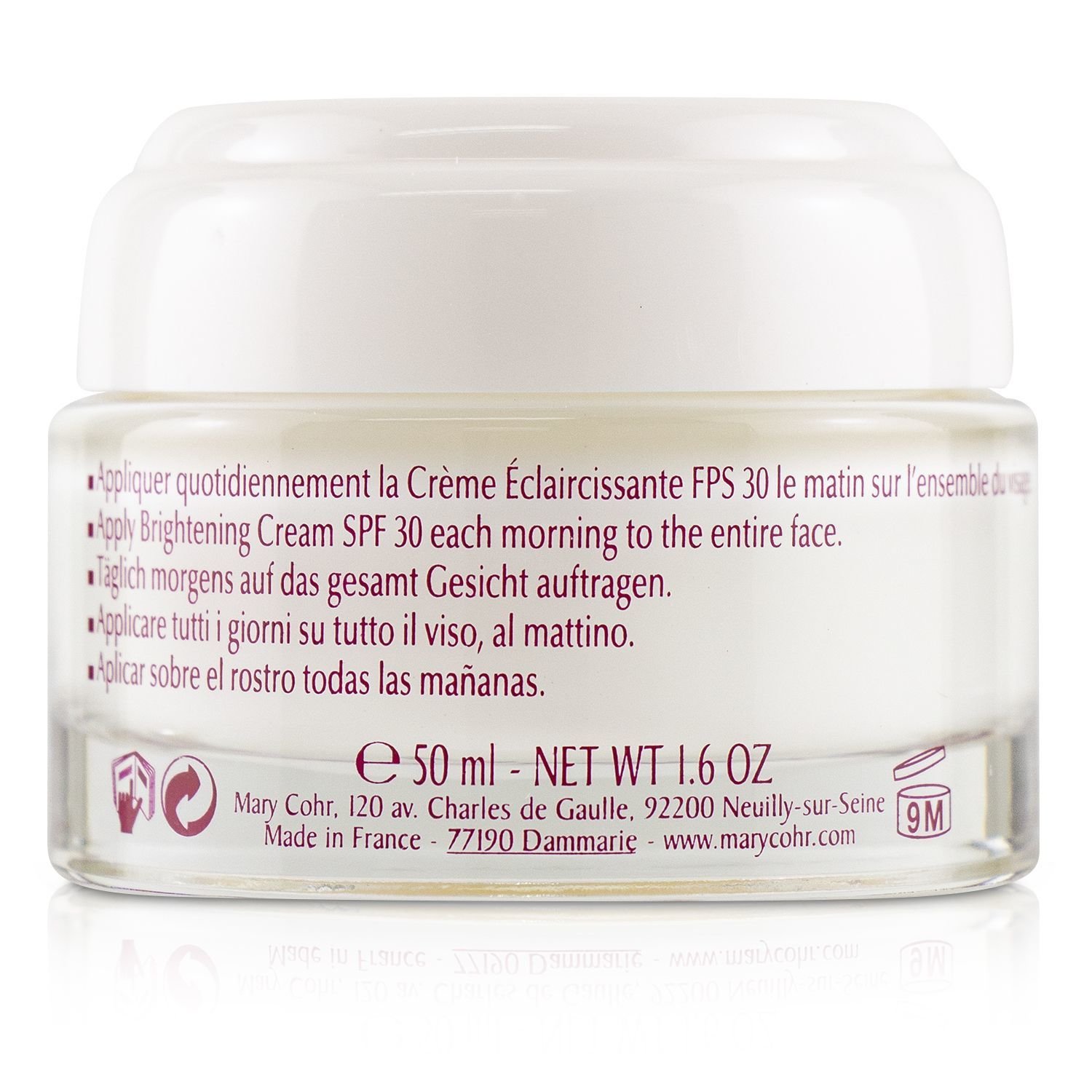 Mary Cohr SWHITE Brightening Cream SPF 30 50ml/1.6oz