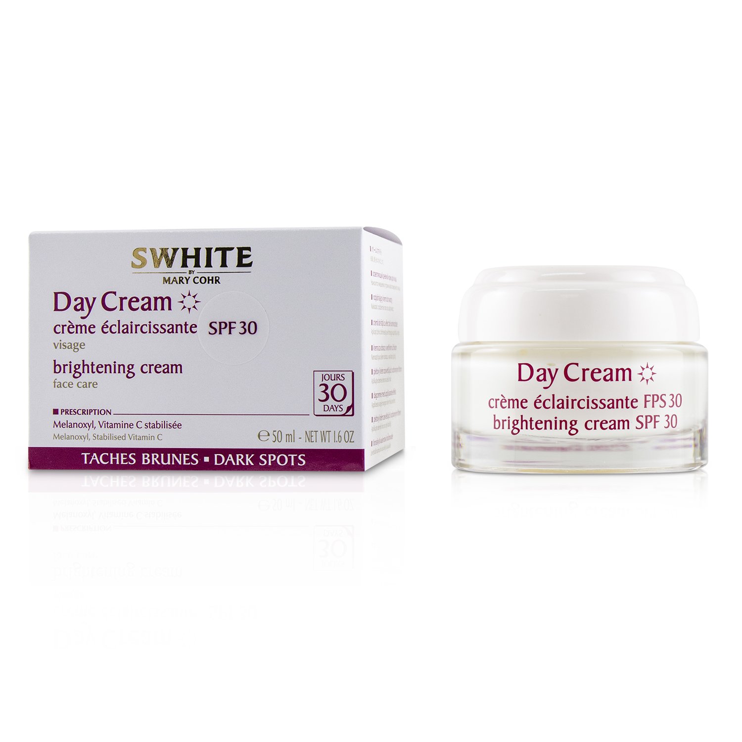 Mary Cohr SWHITE Brightening Cream SPF 30 50ml/1.6oz
