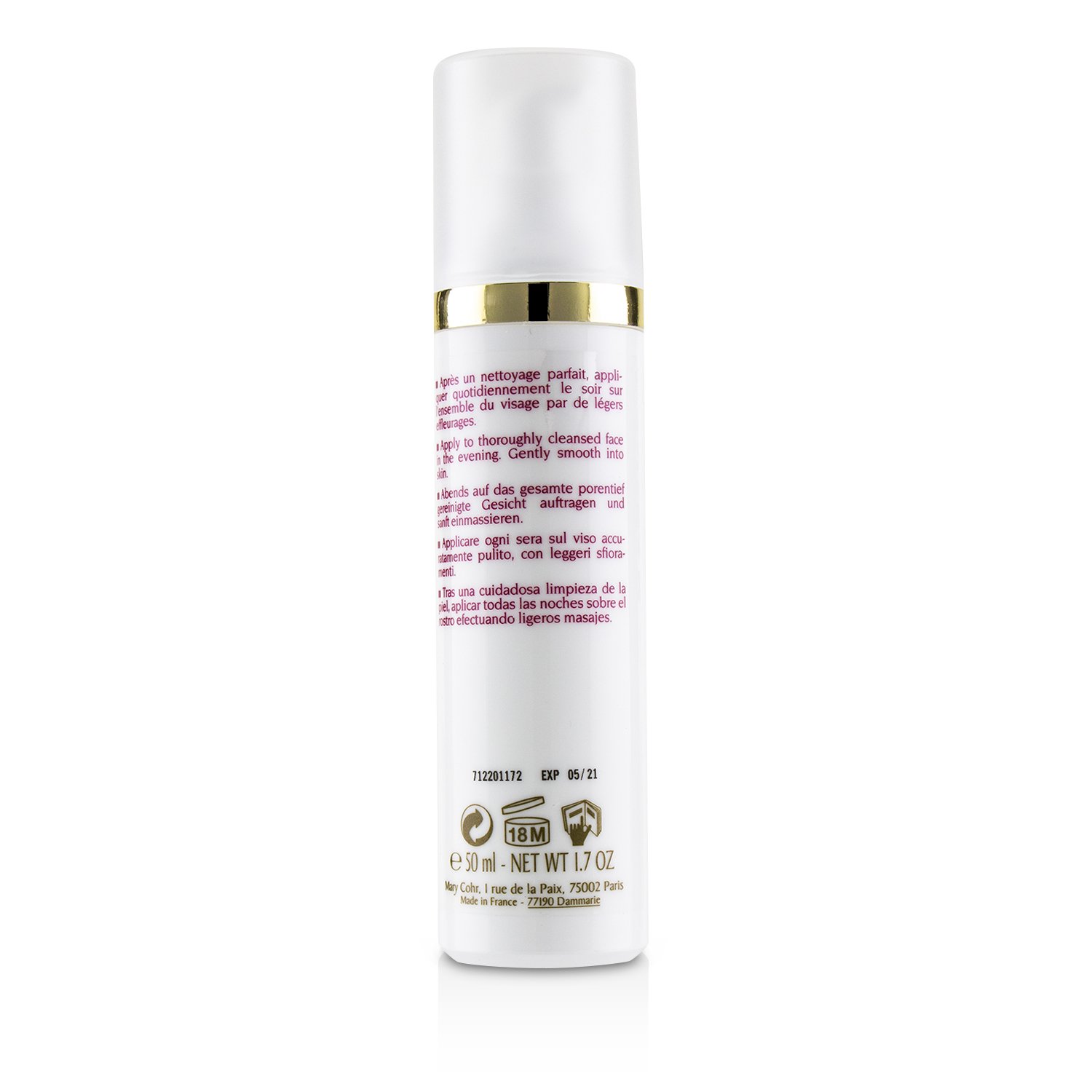 Mary Cohr Acnight Regularing Night Face Serum Cream - For Oily Skin 50ml/1.7oz