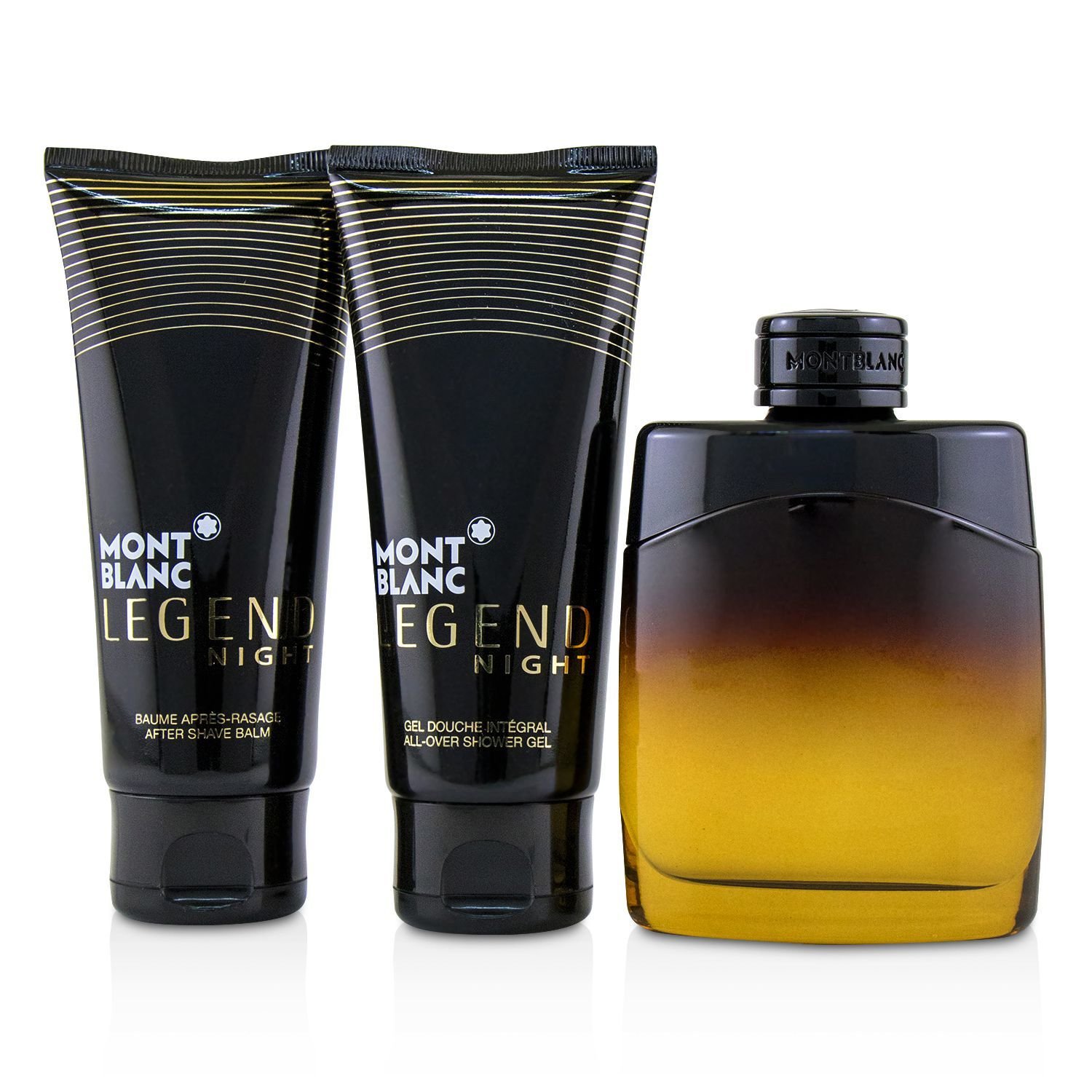 Montblanc Legend Night Coffret: Eau De Parfum Spray 100ml/3.3oz + After-Shave Balm 100ml/3.3oz + All-Over Shower Gel 100ml/3.3oz 3pcs