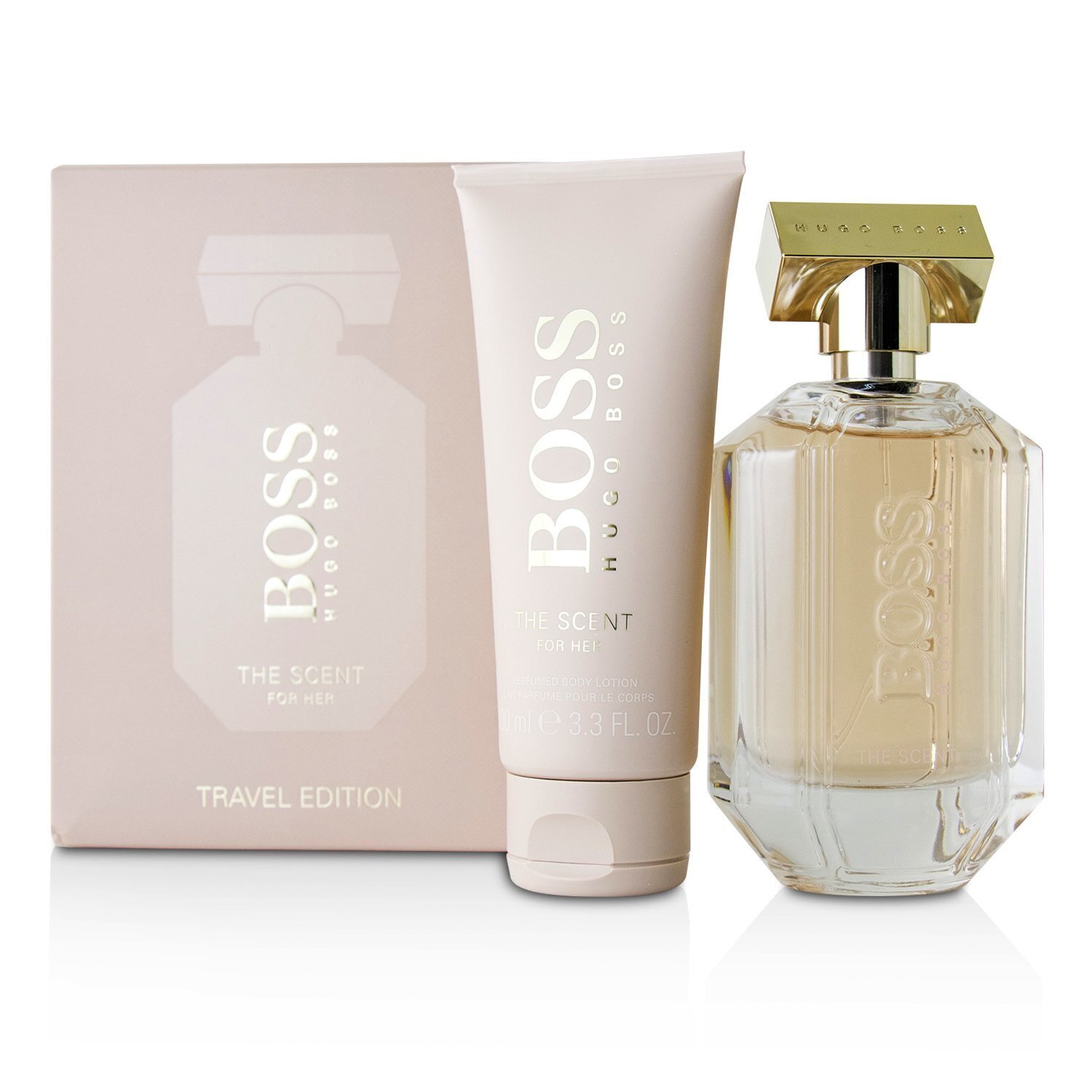 Hugo Boss The Scent For Her Coffret: Eau De Parfum Spray 100ml/3.3oz + Perfumed Body Lotion 100ml/3.3oz 2pcs