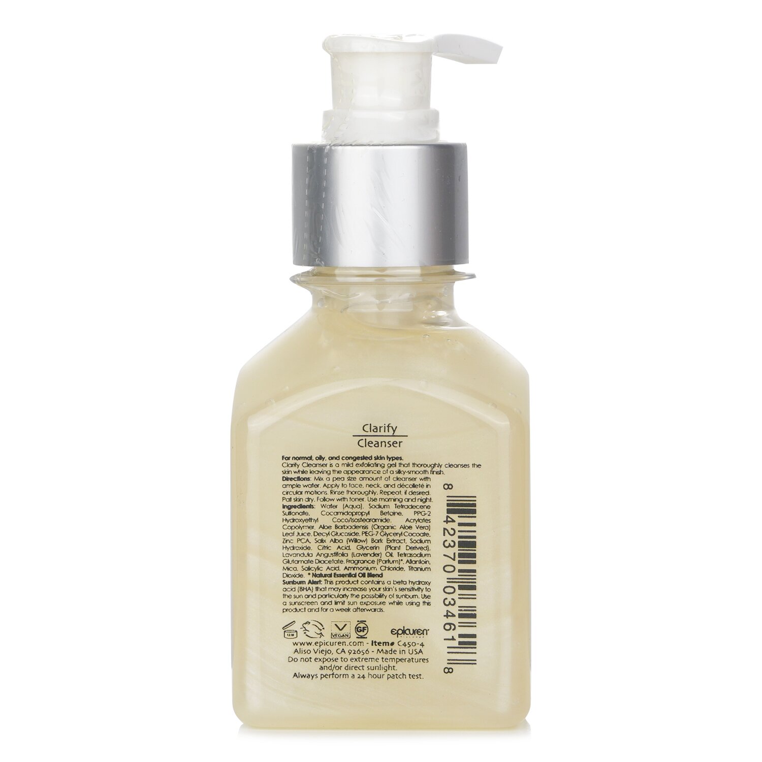 Epicuren Clarify Cleanser - For Normal, Combination & Oily Skin Types 125ml/4oz