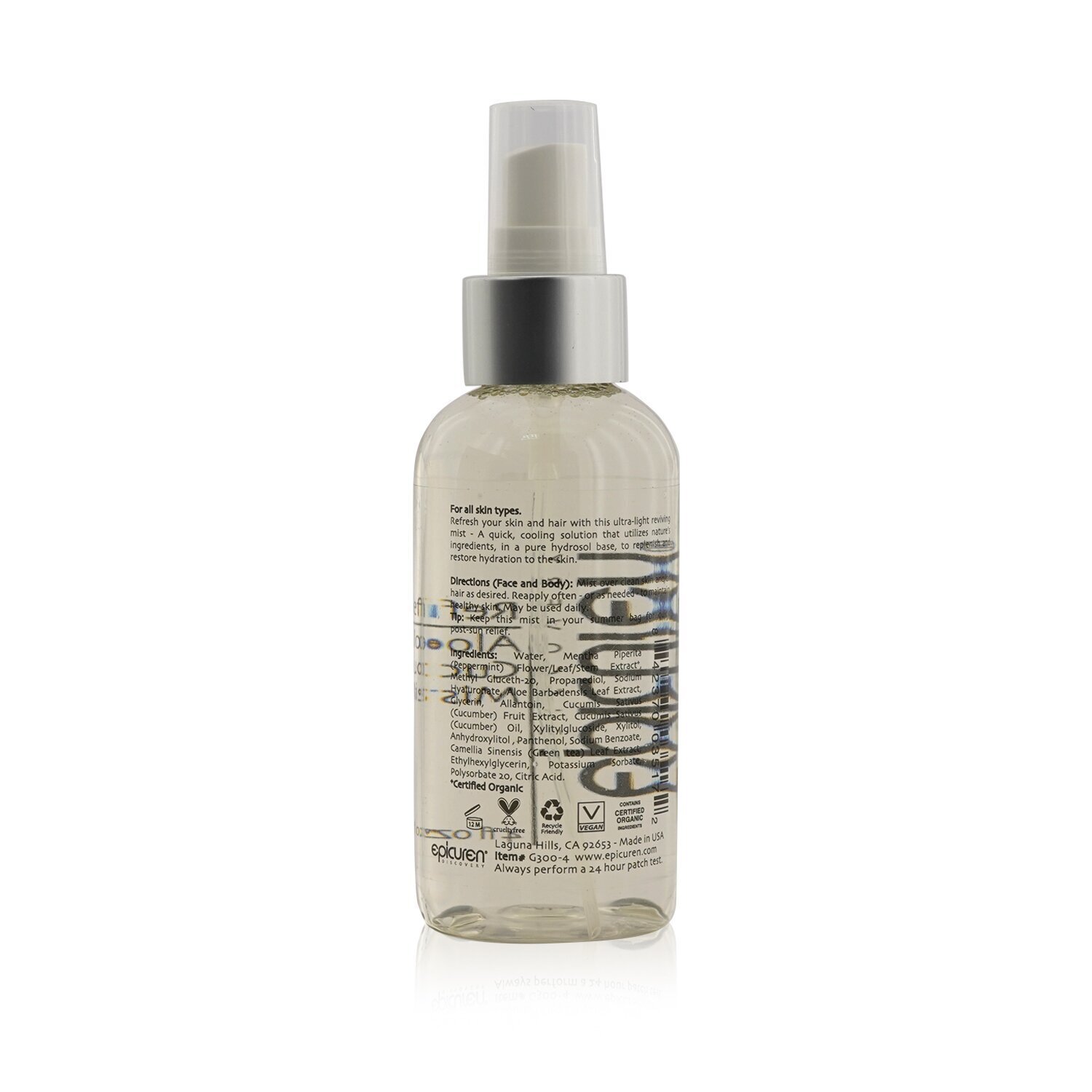 Epicuren Refresh Aloe Cucumber Mist 125ml/4oz
