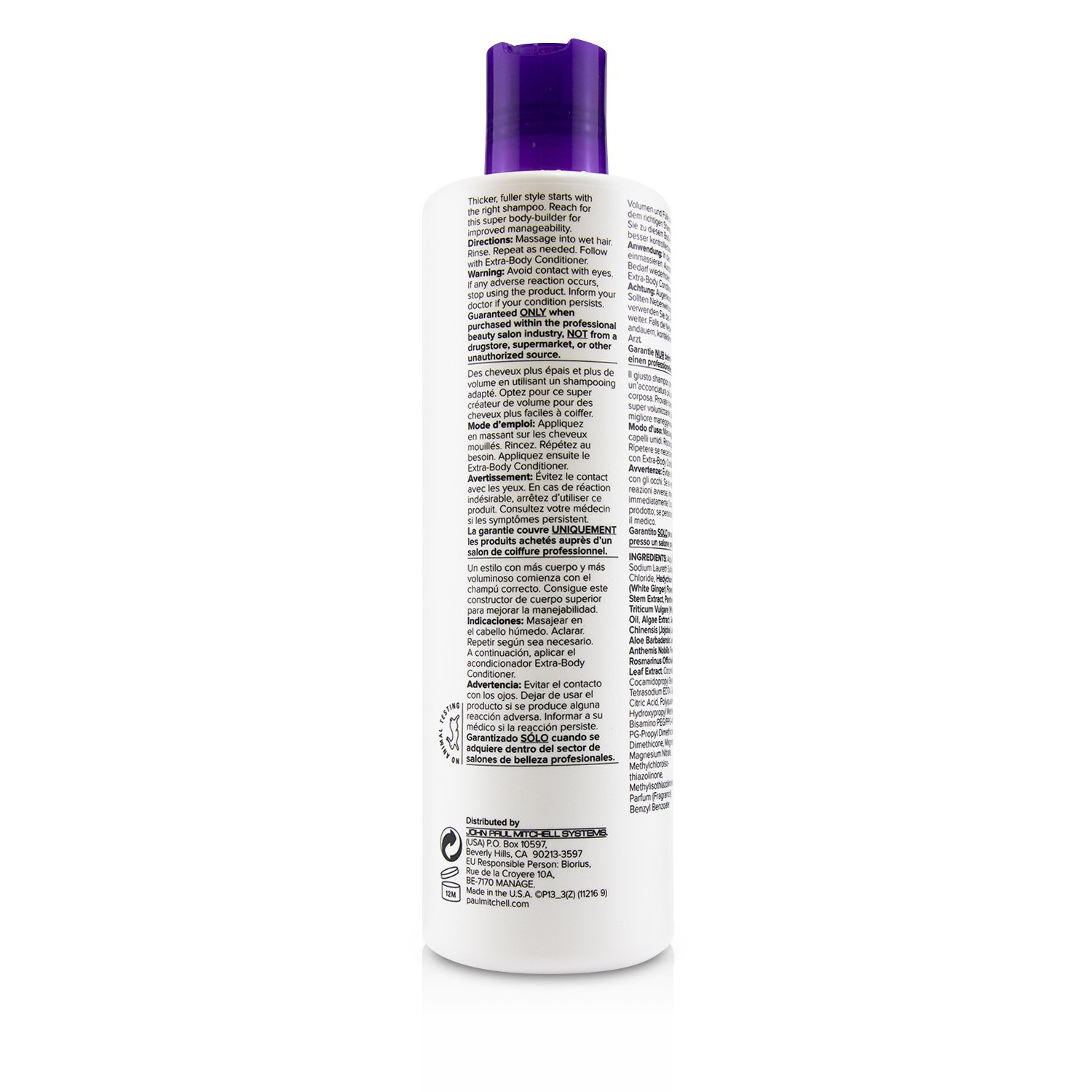 Paul Mitchell Extra-Body Shampoo (Thickens - Volumizes) 500ml/16.9oz