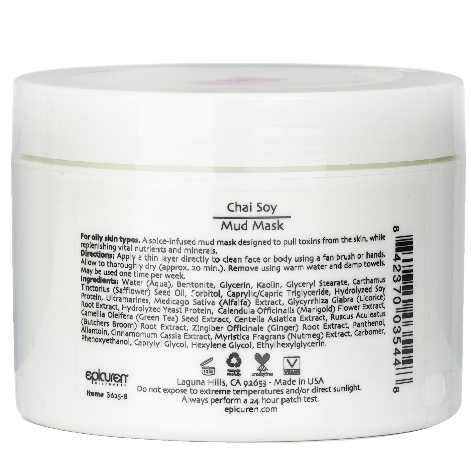 Epicuren Chai Soy Mascarilla de Lodo - Para Tipos de Piel Grasa (Tamaño Salón) 250ml/8oz