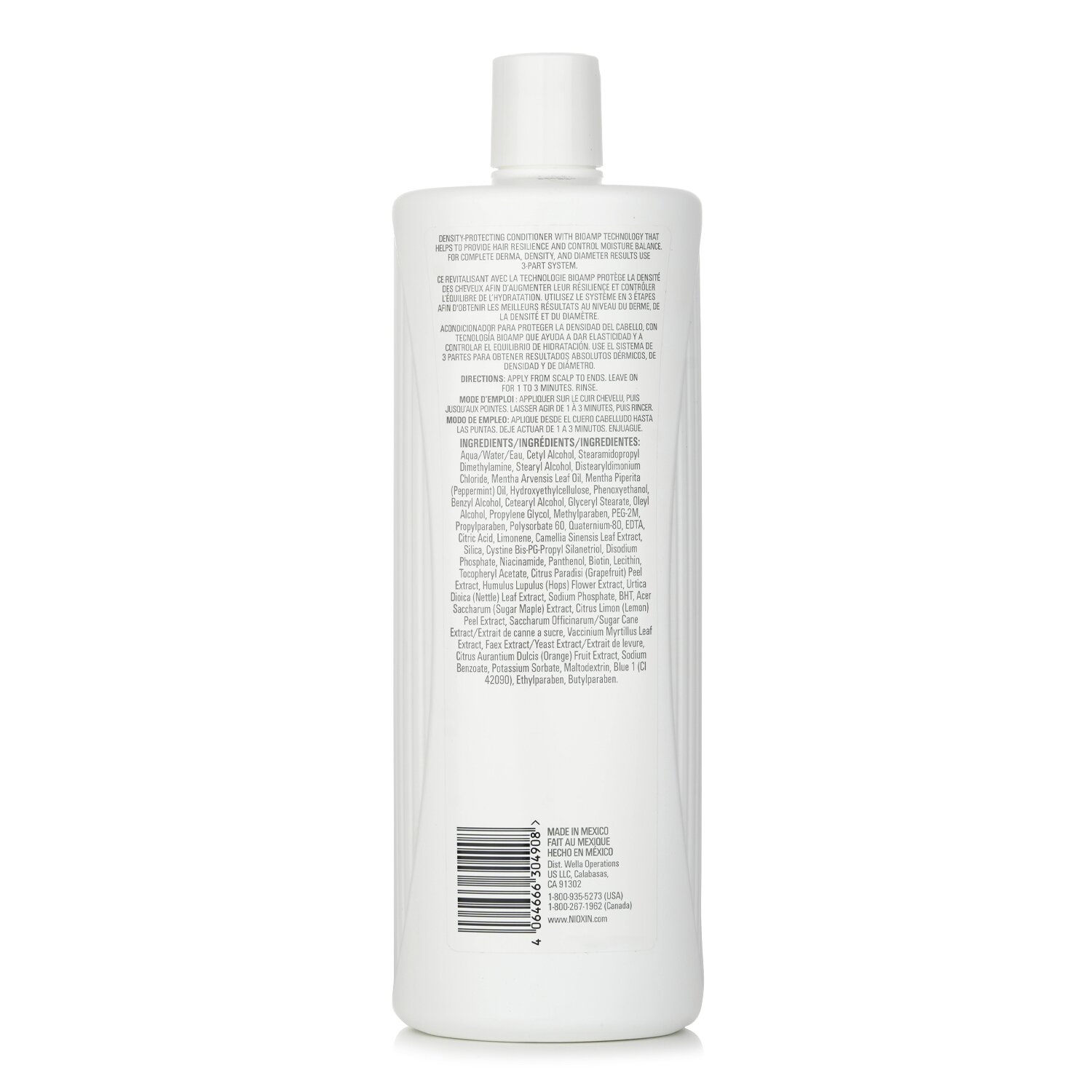 Nioxin بلسم علاج لفوة الرأس Denesity System 1 (للشعر الطبيعي والرفيع قليلاً) 1000ml/33.8oz