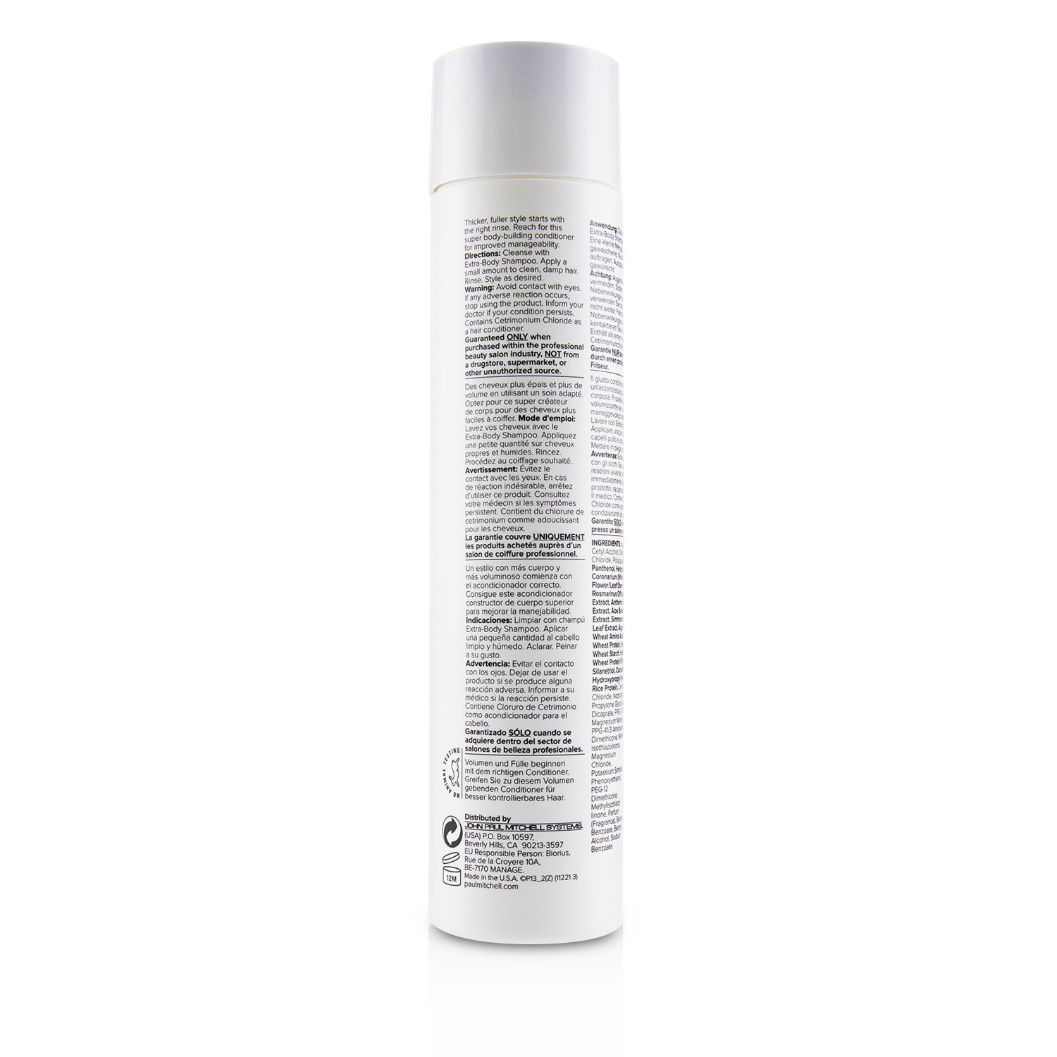 Paul Mitchell Extra-Body Conditioner (Lightweight Rinse - Detangles) 300ml/10.14oz