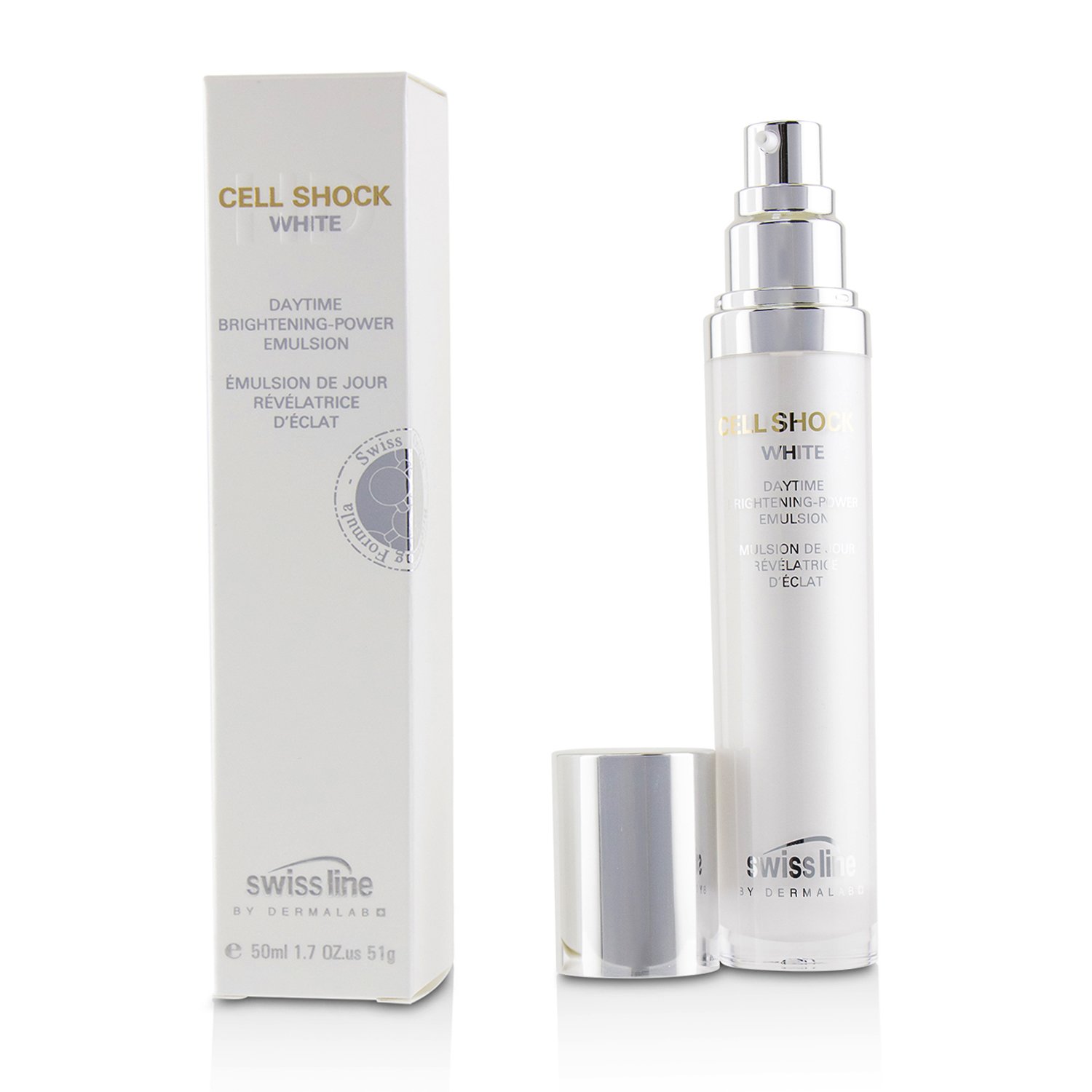 Swissline Cell Shock White Daytime Brightening-Powder Emulsion 50ml/1.7oz