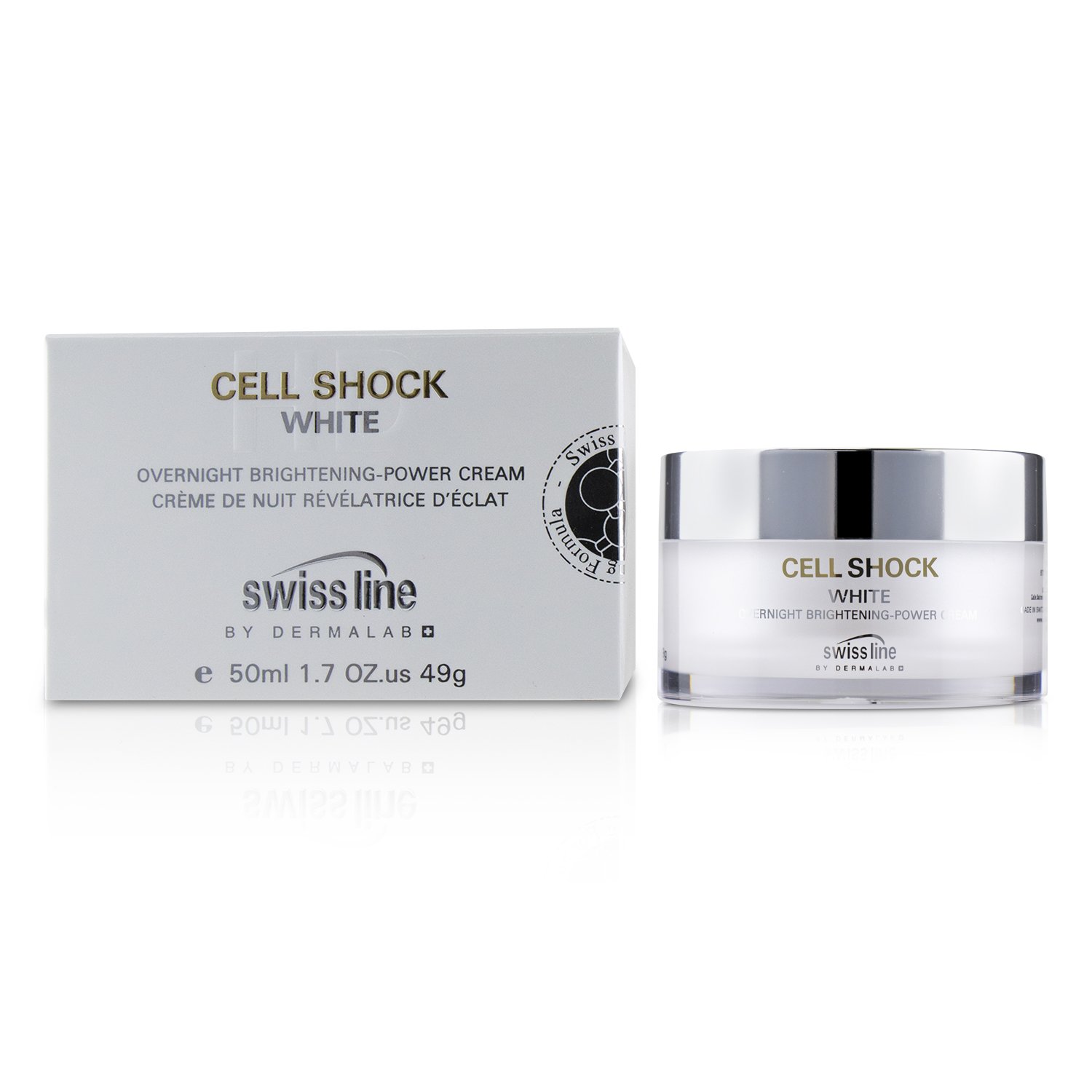 Swissline Cell Shock White Overnight Brightening-Powder Cream 50ml/1.7oz