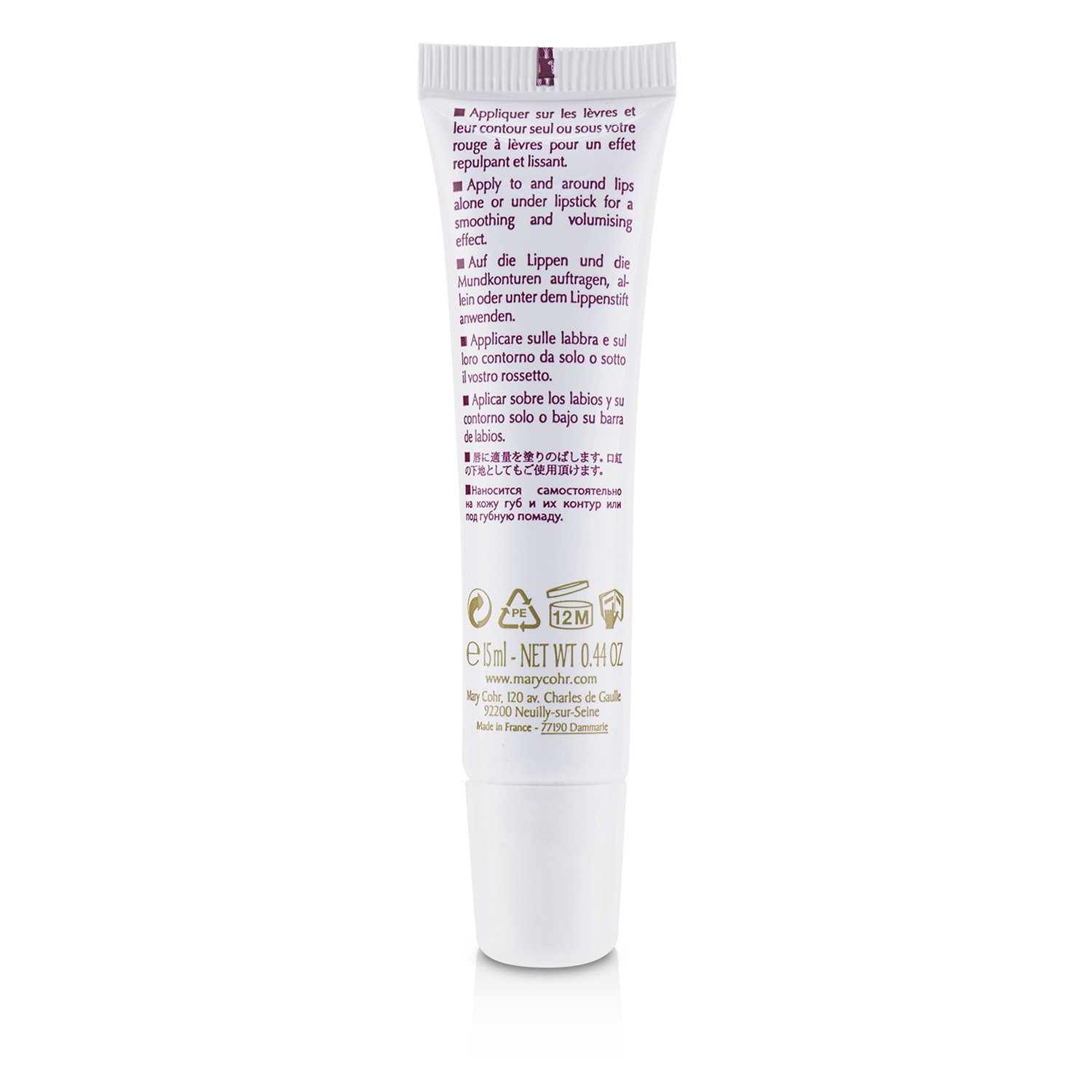 Mary Cohr New Youth Lip Care Smoothing & Volumising Cream 15ml/0.44oz