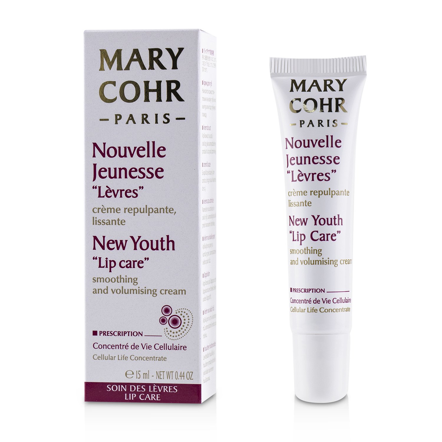 Mary Cohr New Youth Lip Care Smoothing & Volumising Cream 15ml/0.44oz