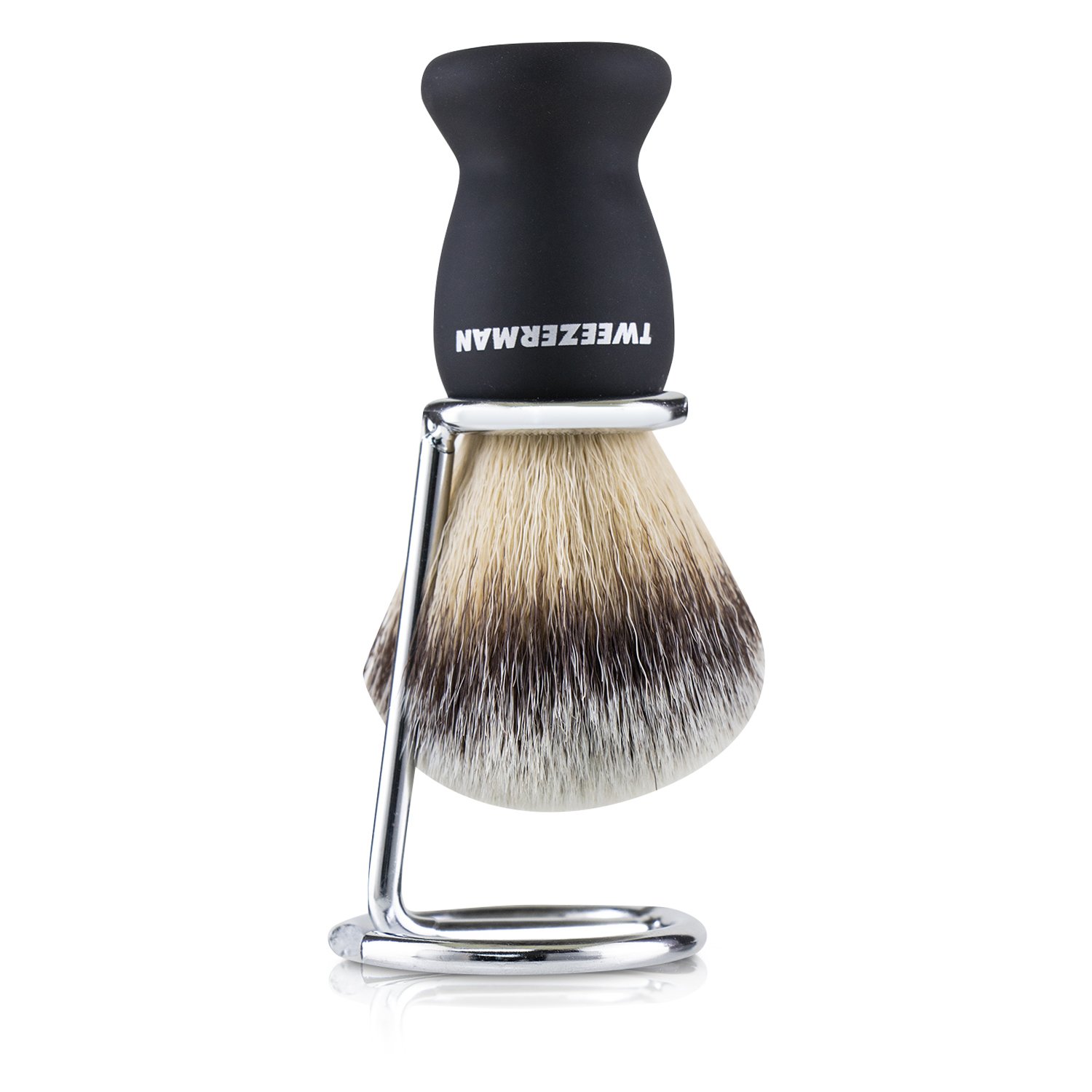 Tweezerman G.E.A.R. Deluxe Shaving Brush with Stand 2pcs
