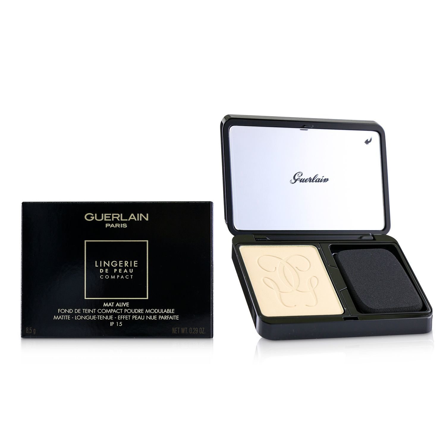 Guerlain Lingerie De Peau Mat Alive Buildable Compact Powder Foundation SPF 15 8.5g/0.29oz