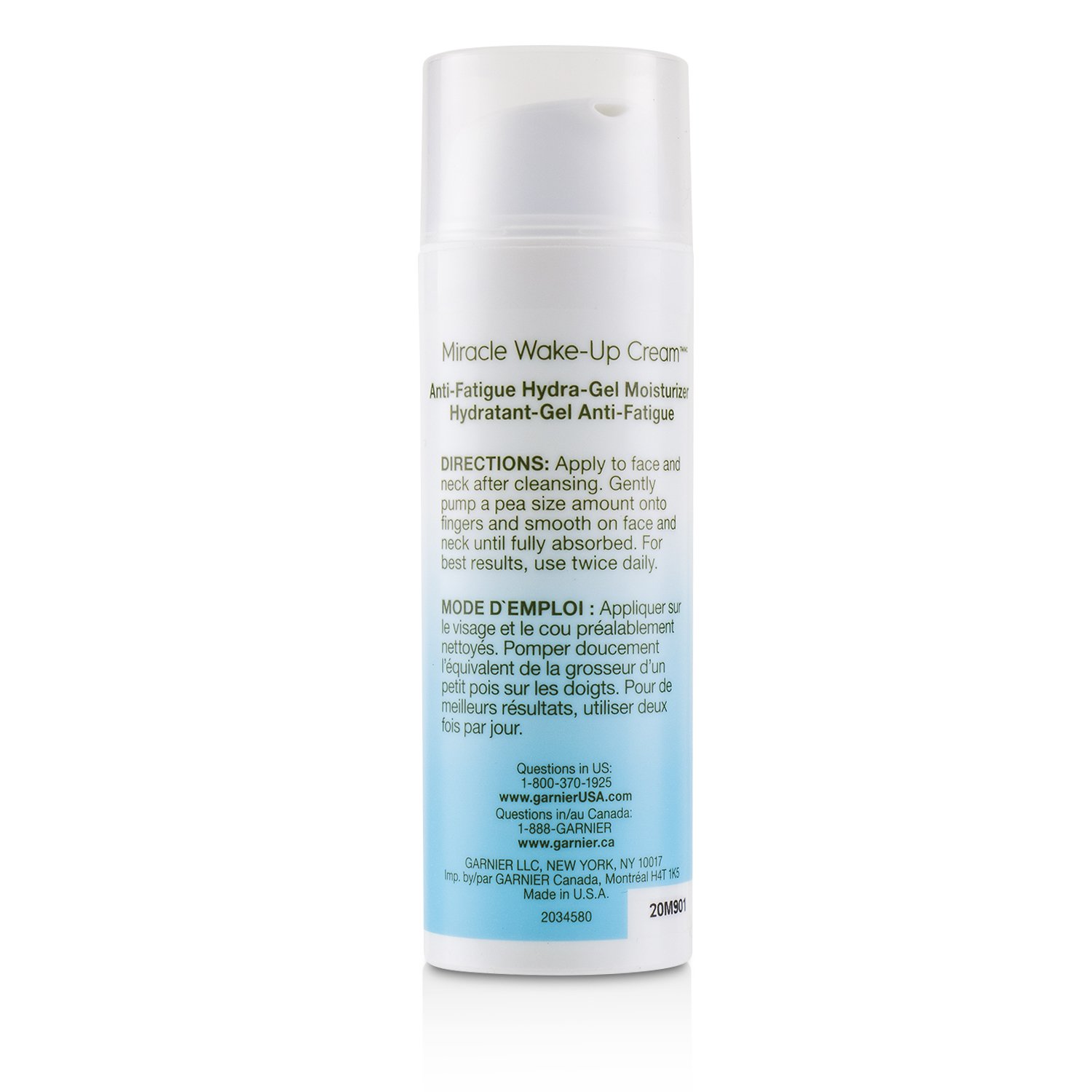 Garnier SkinActive Miracle Anti-Fatigue Wake-Up Hydra-Gel Moisturizer (Box Slightly Damaged) 50ml/1.7oz