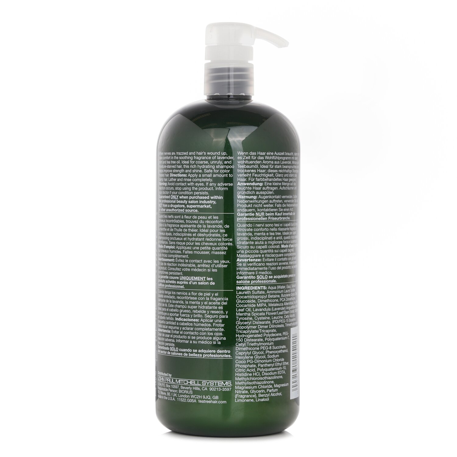 Paul Mitchell Tea Tree Lavender Mint Moisturizing Shampoo (Hydrating and Soothing) 1000ml/33.8oz