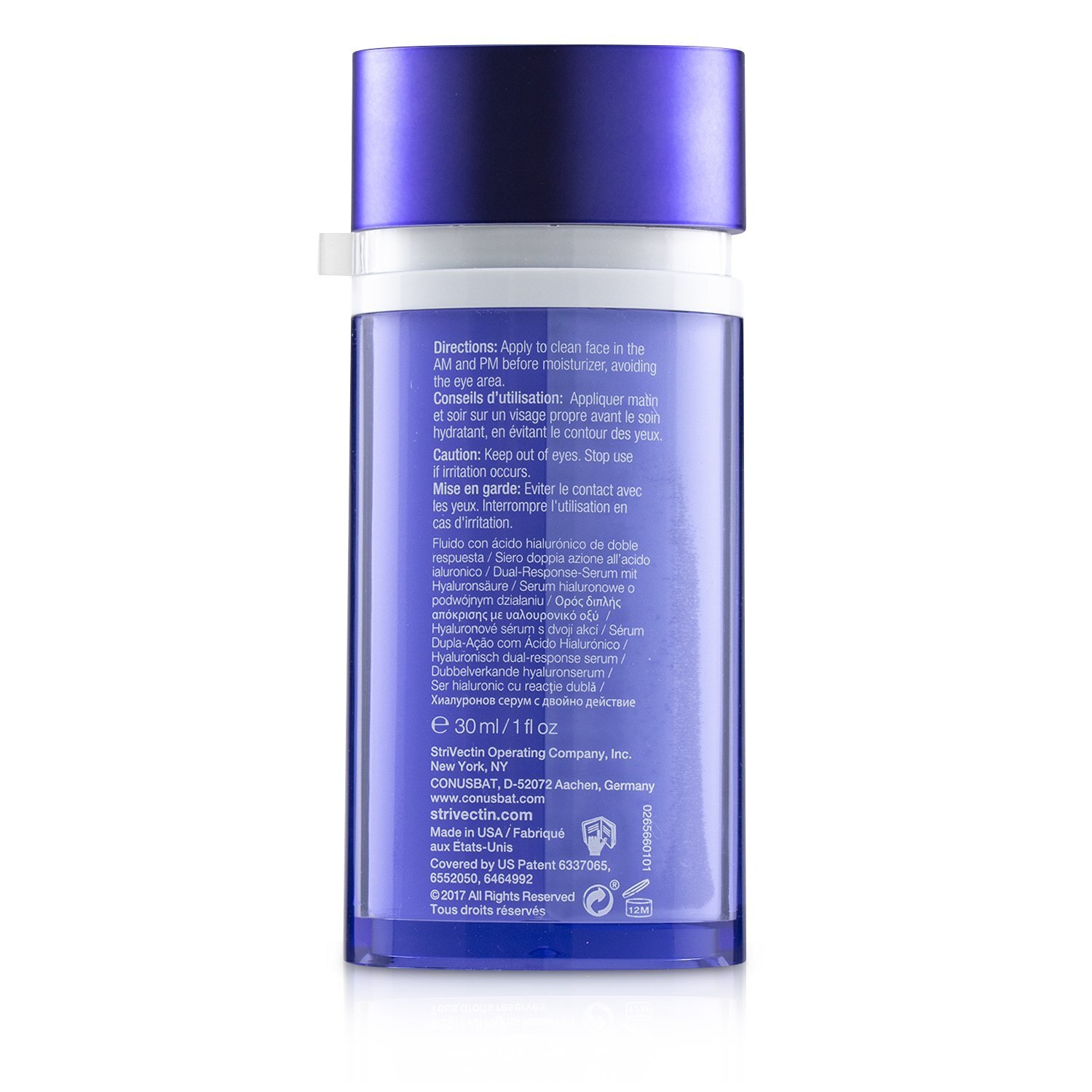 StriVectin StriVectin - Huyết thanh phản ứng kép axit hyaluronic hydrat hóa tiên tiến 30ml/1oz