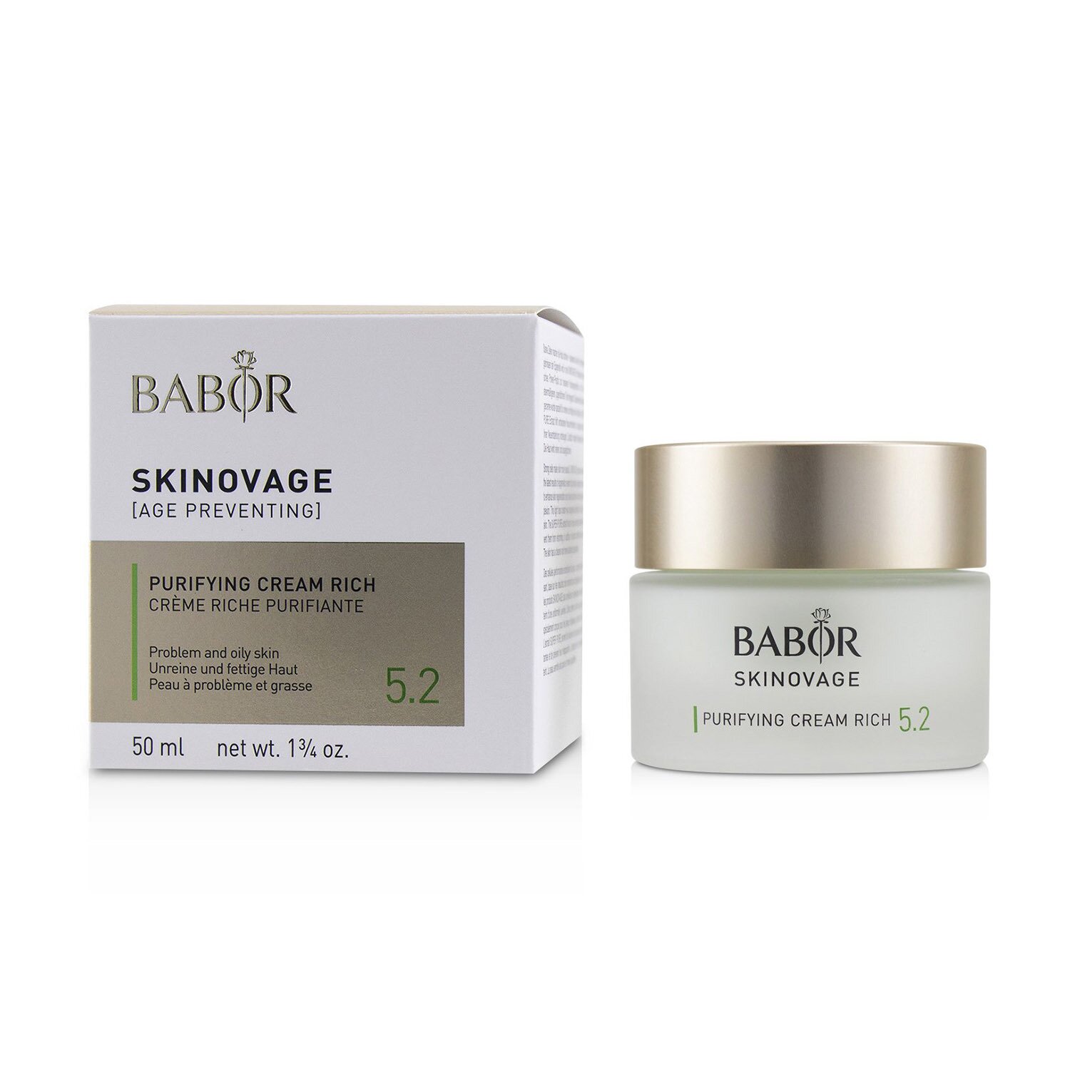 Babor Skinovage [Age Preventing] Purifying Cream Rich 5.2 - For Problem & Oily Skin 50ml/1.7oz