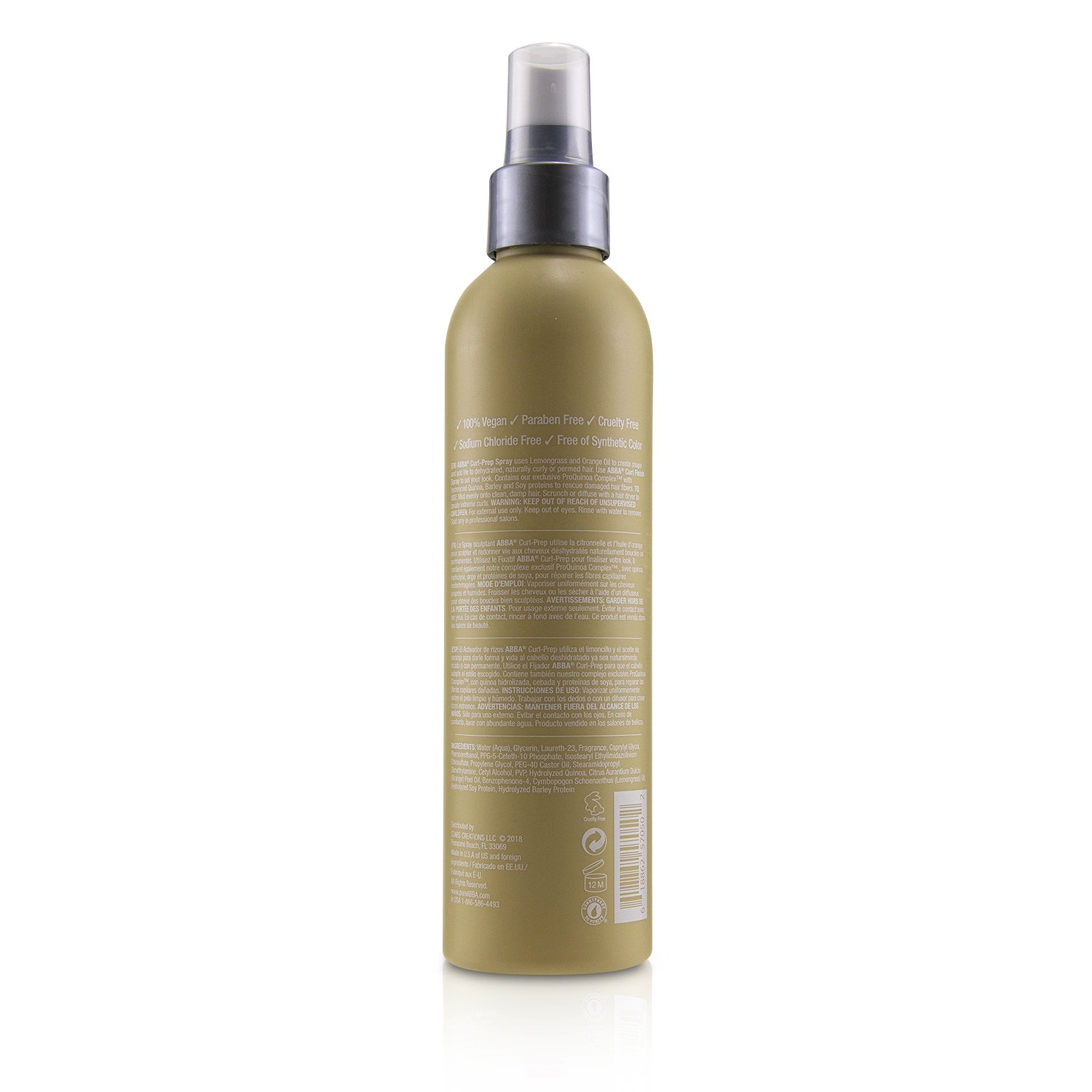 ABBA Curl-Prep Hair Spray 236ml/8oz