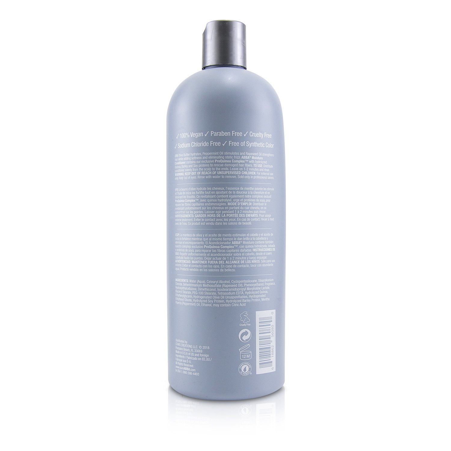 ABBA 补水养发素Moisture Conditioner 946ml/32oz