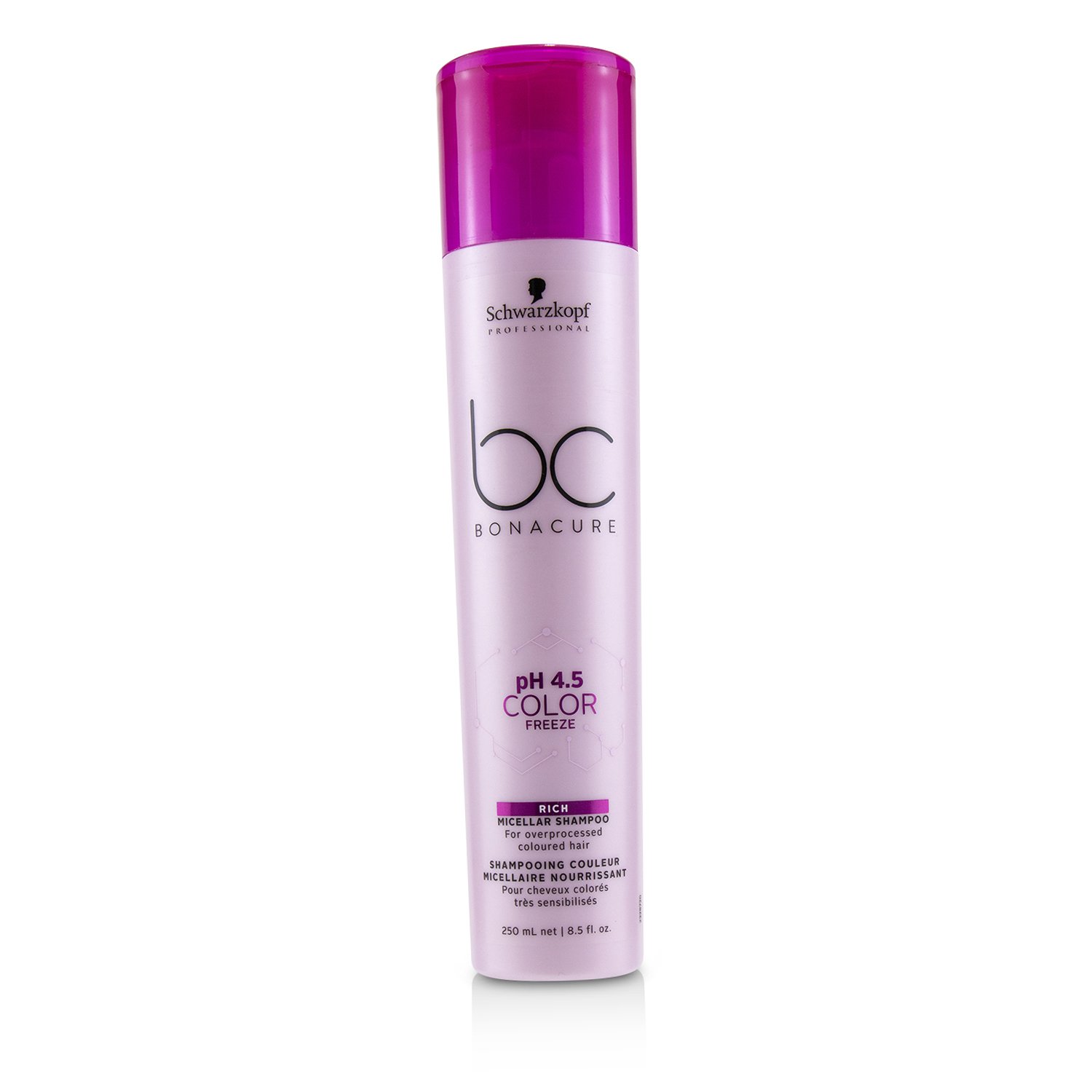 Schwarzkopf BC Bonacure pH 4.5 Color Freeze Rich Micellar Shampoo (For Overprocessed Coloured Hair) 250ml/8.5oz
