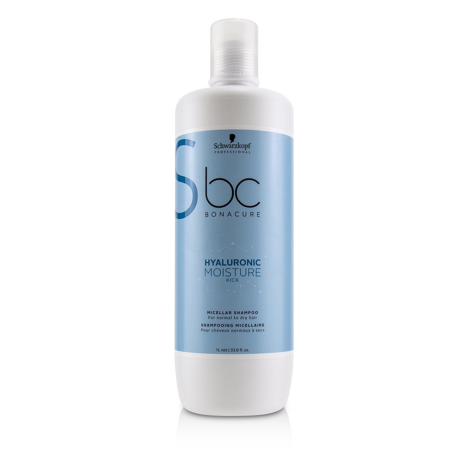 Schwarzkopf BC Bonacure Hyaluronic Moisture Kick Champú Micelar (Para Cabello Normal a Seco) 1000ml/33.8oz