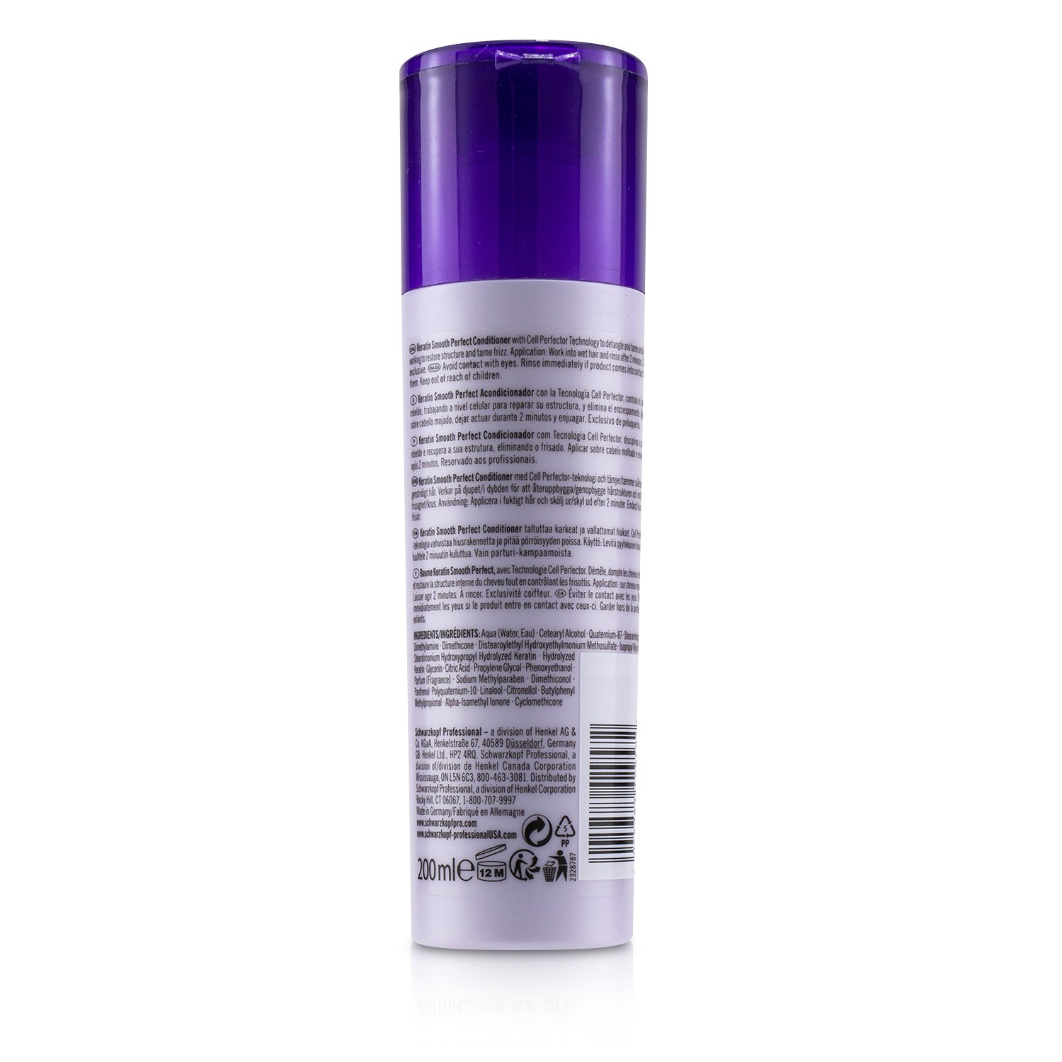 Schwarzkopf BC Bonacure Keratin Smooth Perfect Acondicionador (Para Cabello Inmanejable) 200ml/6.7oz