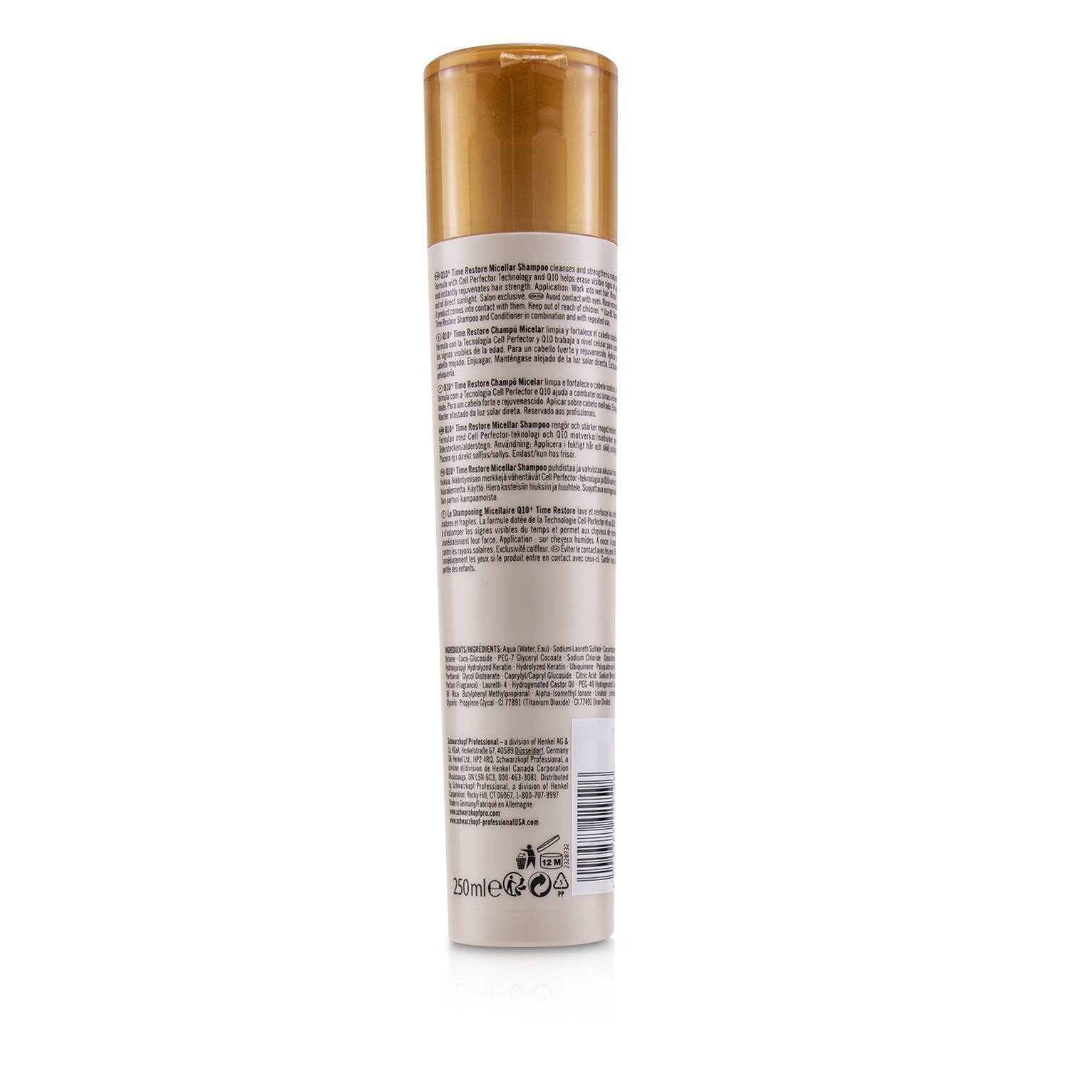 Schwarzkopf BC Bonacure Q10+ Time Restore Micellar Shampoo (For Mature and Fragile Hair) 250ml/8.5oz
