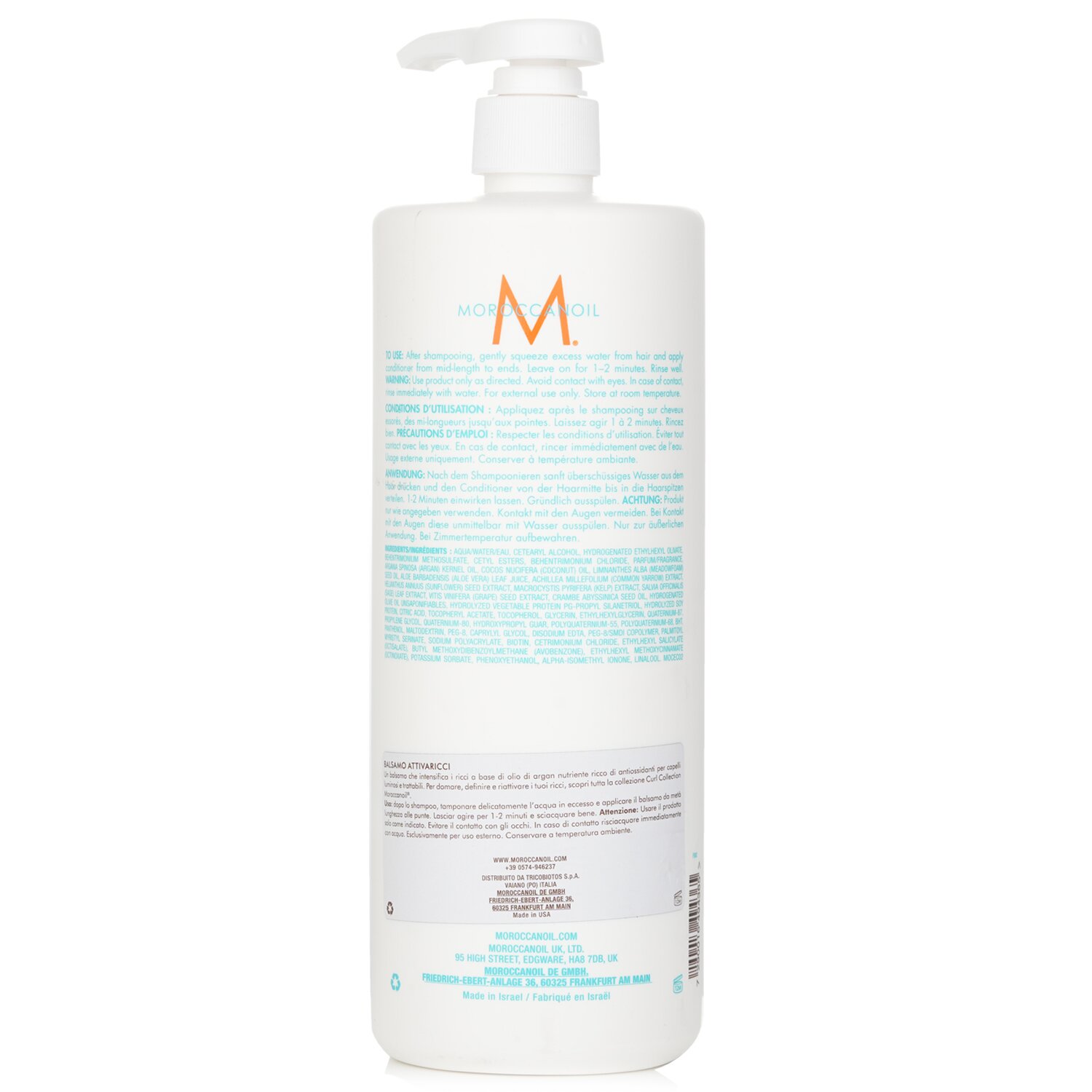Moroccanoil Curl Enhancing Acondicionador - Para Todo Tipo de Rizos (Producto Salón) 1000ml/33.8oz