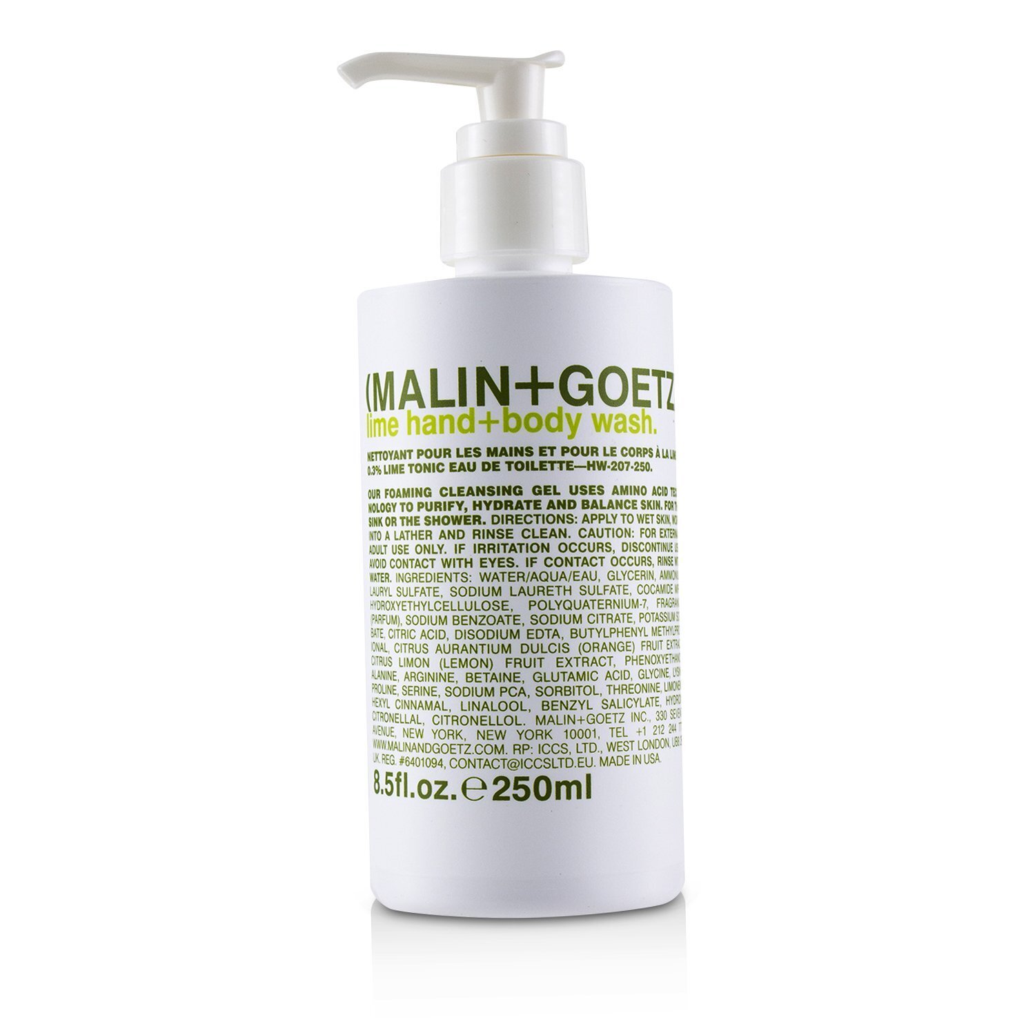 MALIN+GOETZ Żel do mycia ciała i rąk Lime Hand+Body Wash 250ml/8.5oz