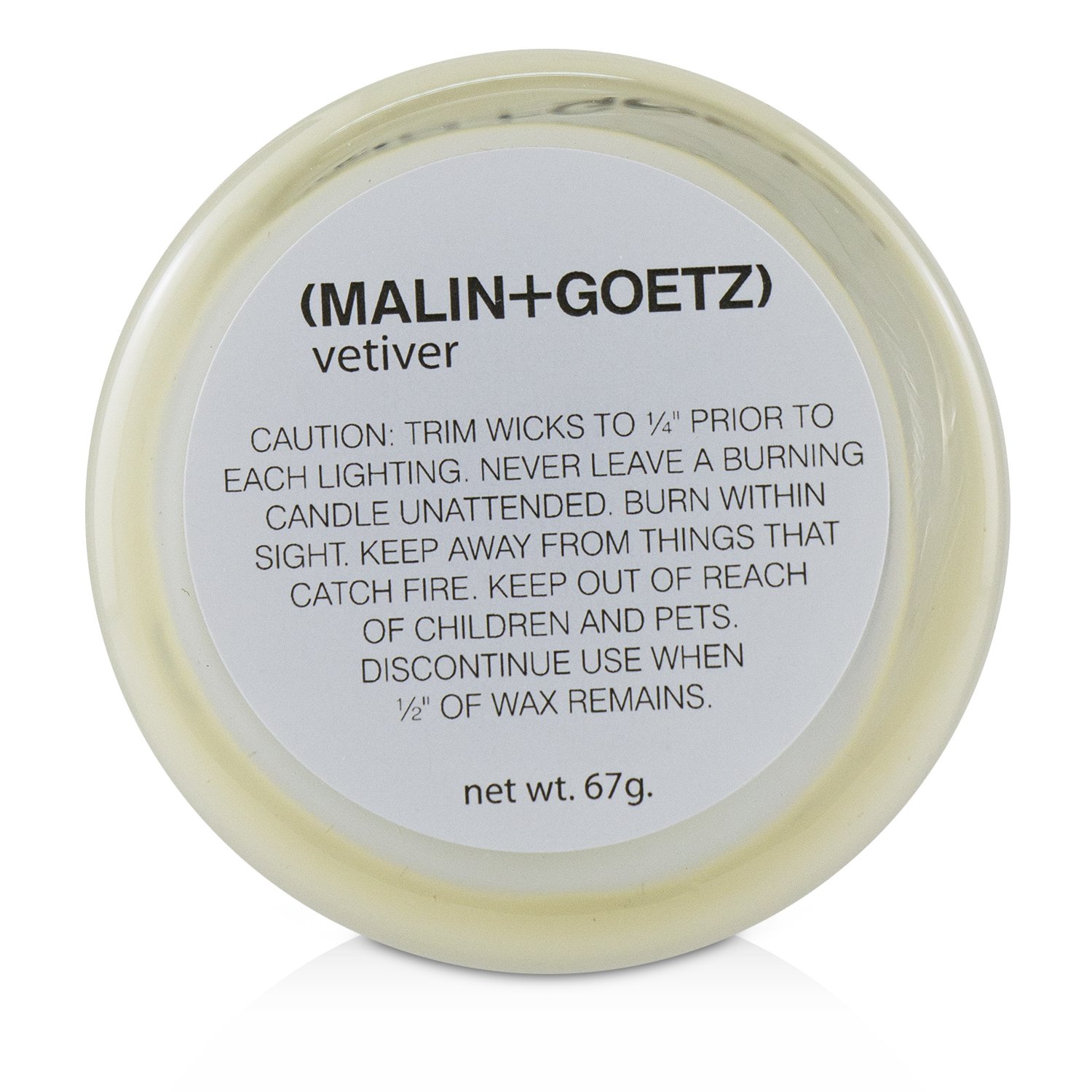 MALIN+GOETZ Scented Candle - Vetiver 67g/2.35oz