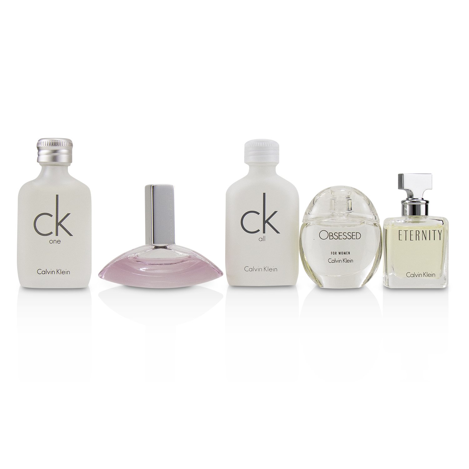 Calvin Klein Zestaw Miniature Coffret: CK One EDT 10ml + Euphoria EDP 4ml + CK All EDT 10ml + Obsessed EDP 5ml + Eternity EDP 5ml 5pcs