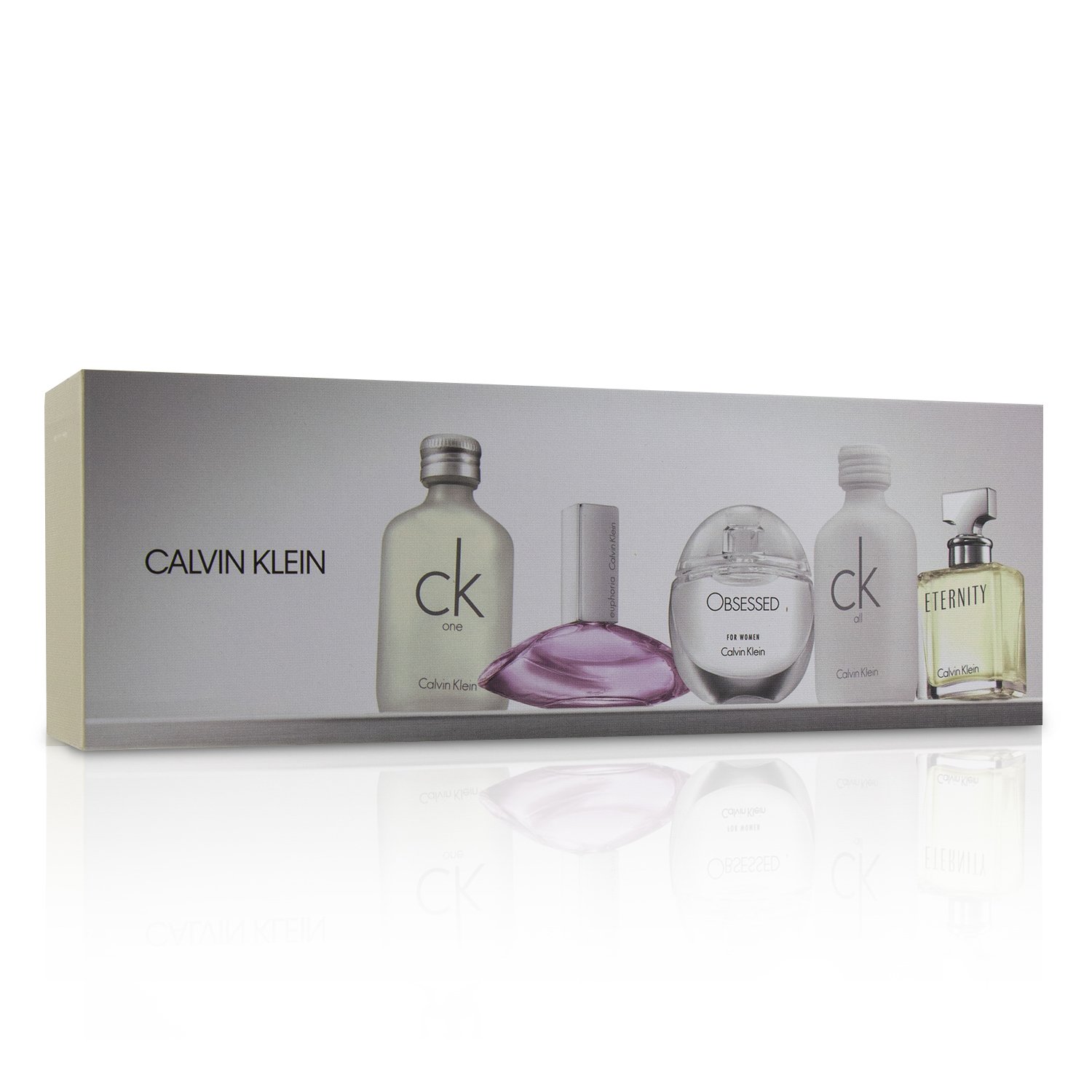 Calvin Klein Zestaw Miniature Coffret: CK One EDT 10ml + Euphoria EDP 4ml + CK All EDT 10ml + Obsessed EDP 5ml + Eternity EDP 5ml 5pcs