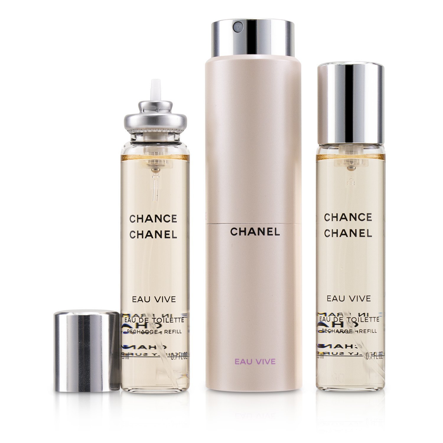 Chanel Chance Eau Vive Twist & Spray Eau De Toilette 3x20ml/0.7oz