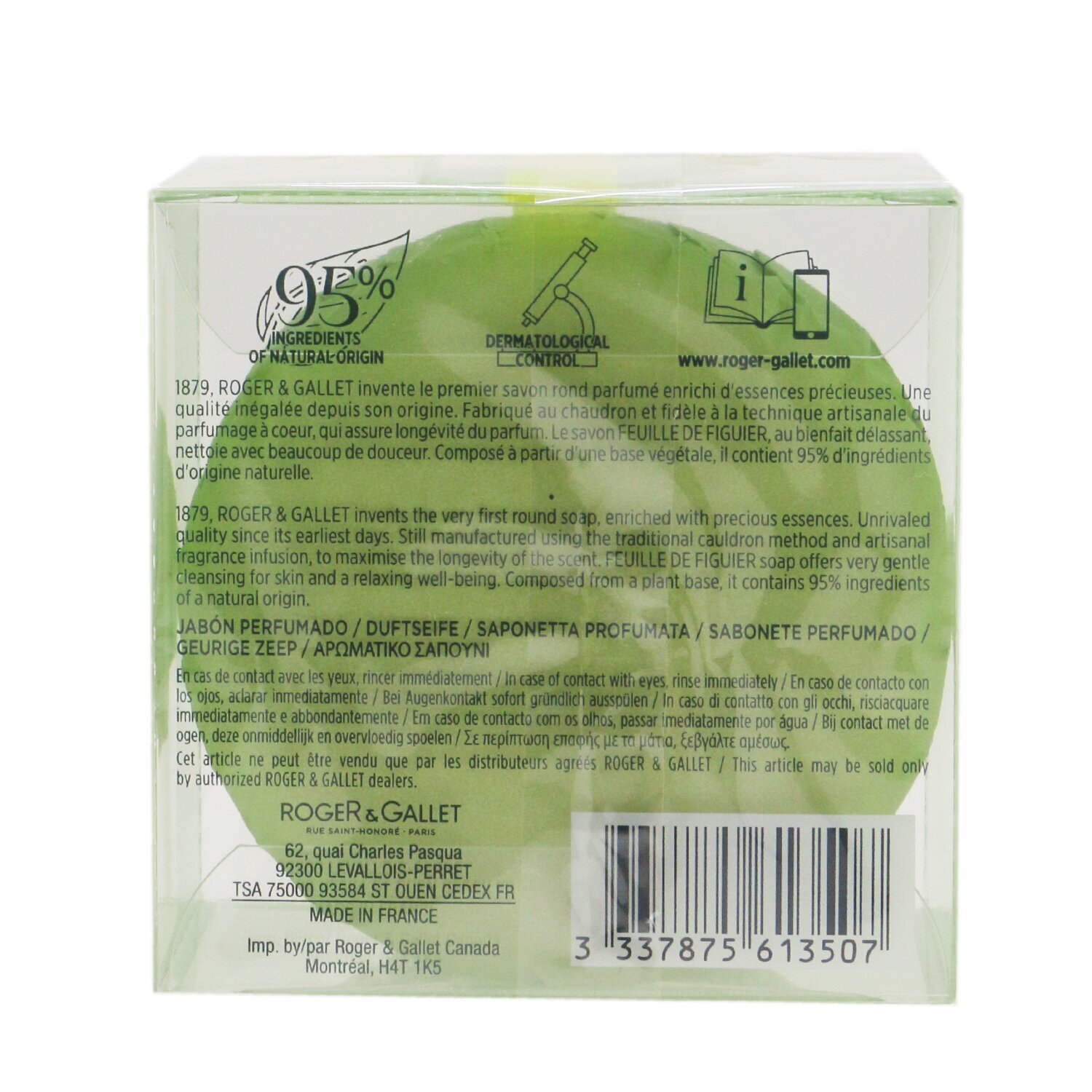 Roger & Gallet Feuille De Figuier Perfumed Soap 100g/3.5oz