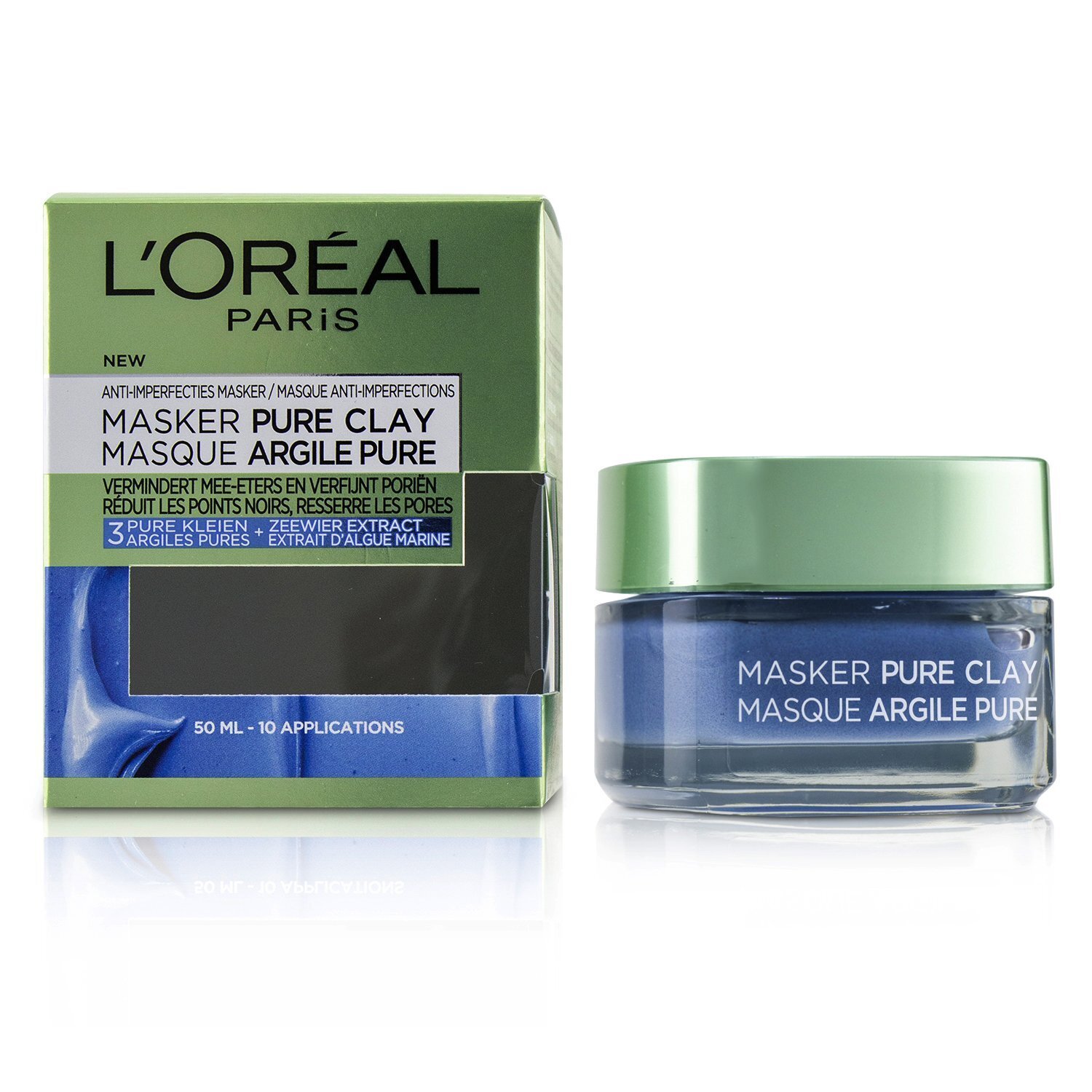 L'Oreal Pure Clay Mask - Anti-Imperfections Mask 50ml/1.7oz