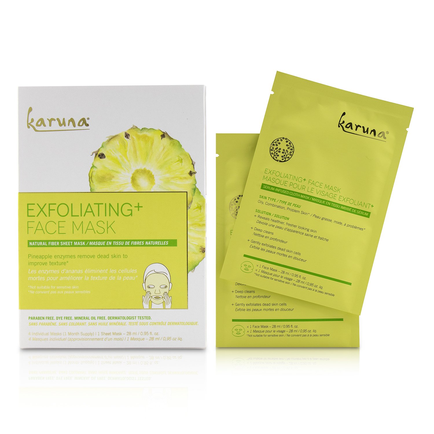 Karuna Exfoliating+ Face Mask 4sheets