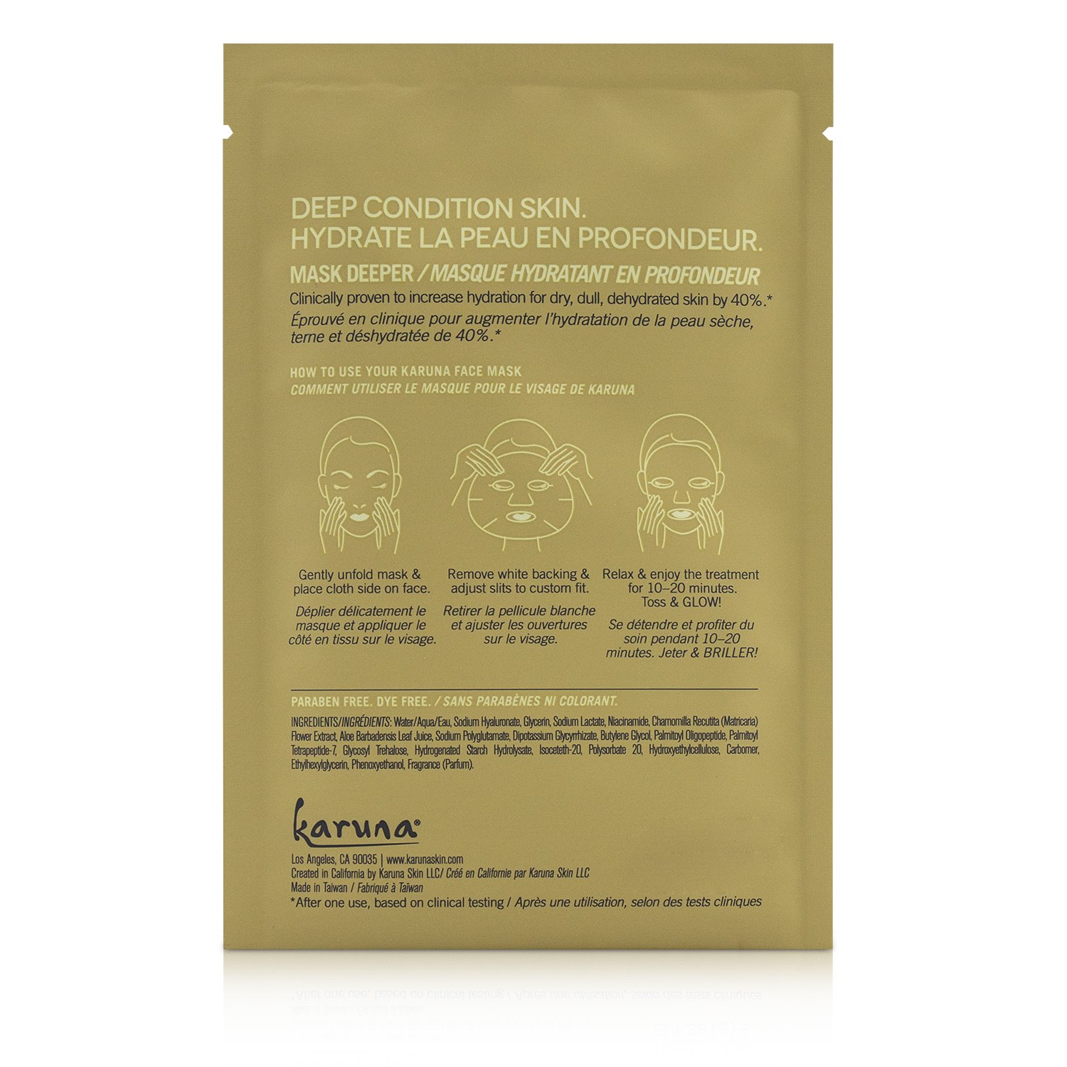 Karuna Hydrating+ Face Mask 4sheets
