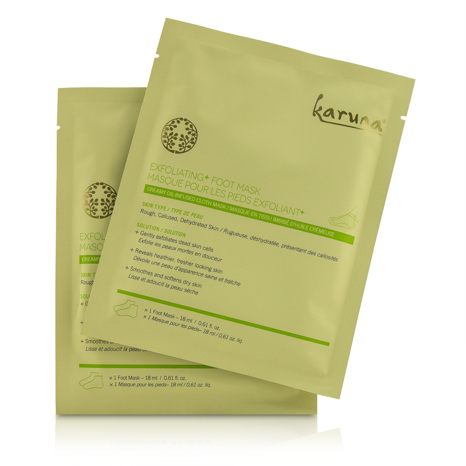 Karuna Exfoliating+ Foot Mask 4sheets