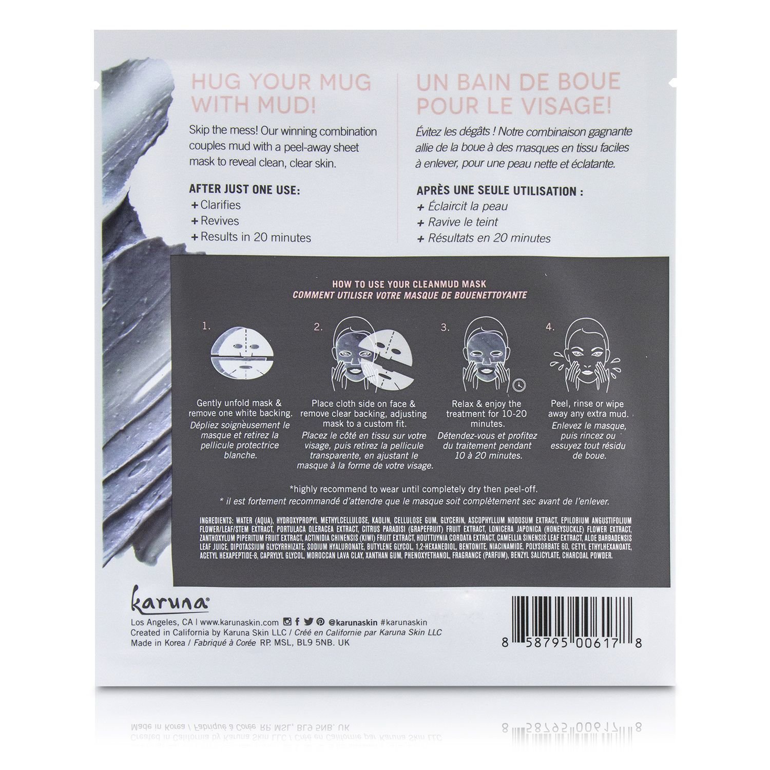 Karuna CleanMud Face Mask 4sheets