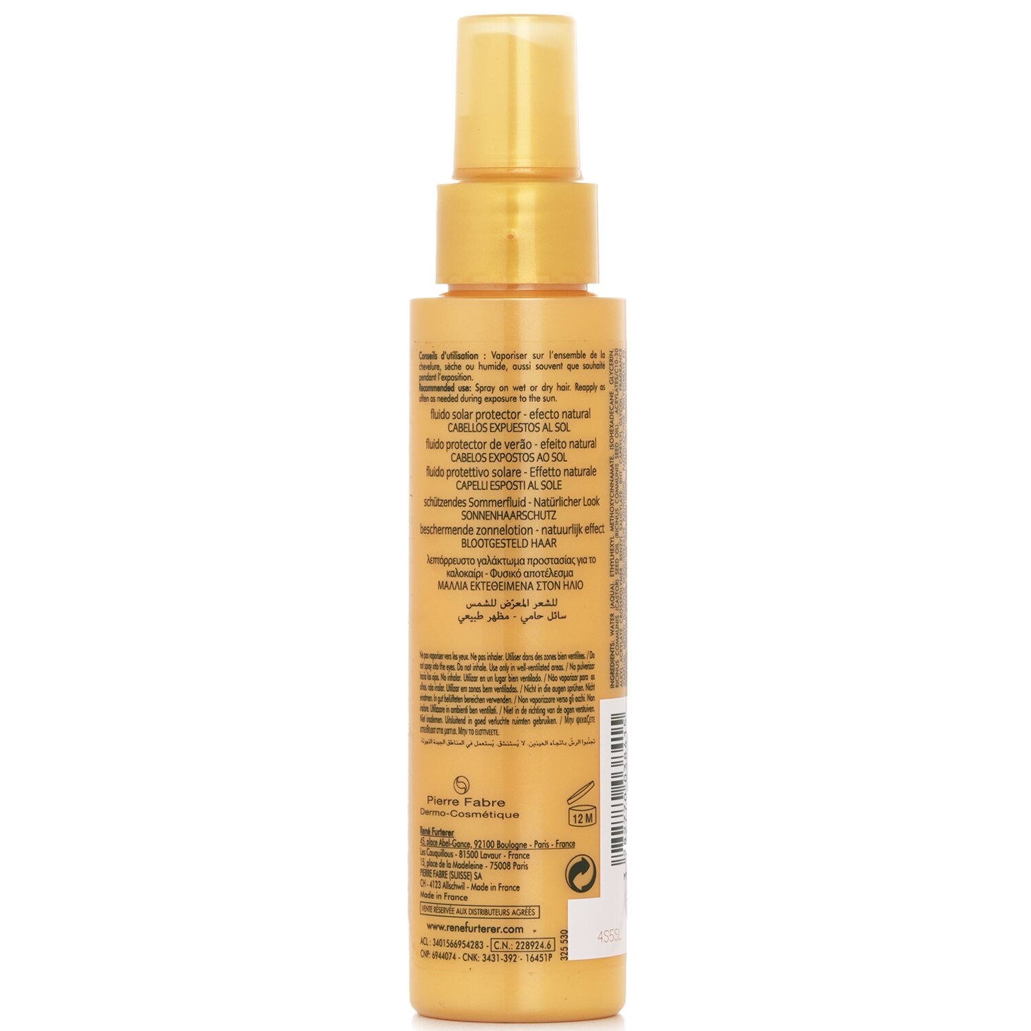 Rene Furterer Solaire Sun Ritual Protective Summer Fluid (Hair Exposed To The Sun, Natural Effect) 100ml/3.3oz