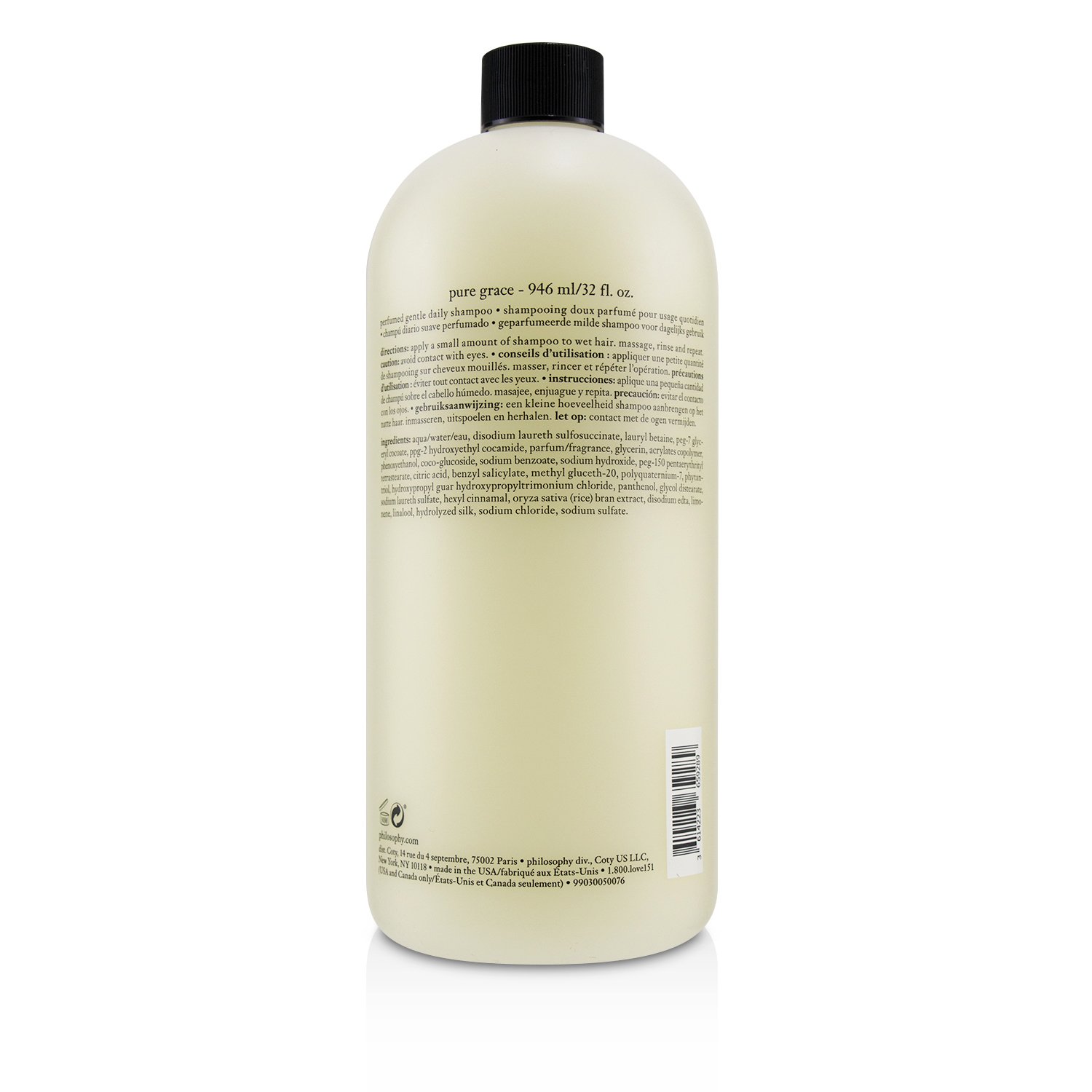Philosophy Pure Grace Shampoo (Perfumed Gentle Daily Shampoo) 946ml/32oz